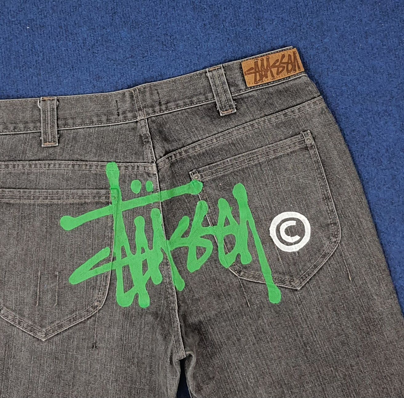 Stussy Vintage Stussy Streetwear Custom Logo Jeans Size US 34 / EU 50 - 2 Thumbnail