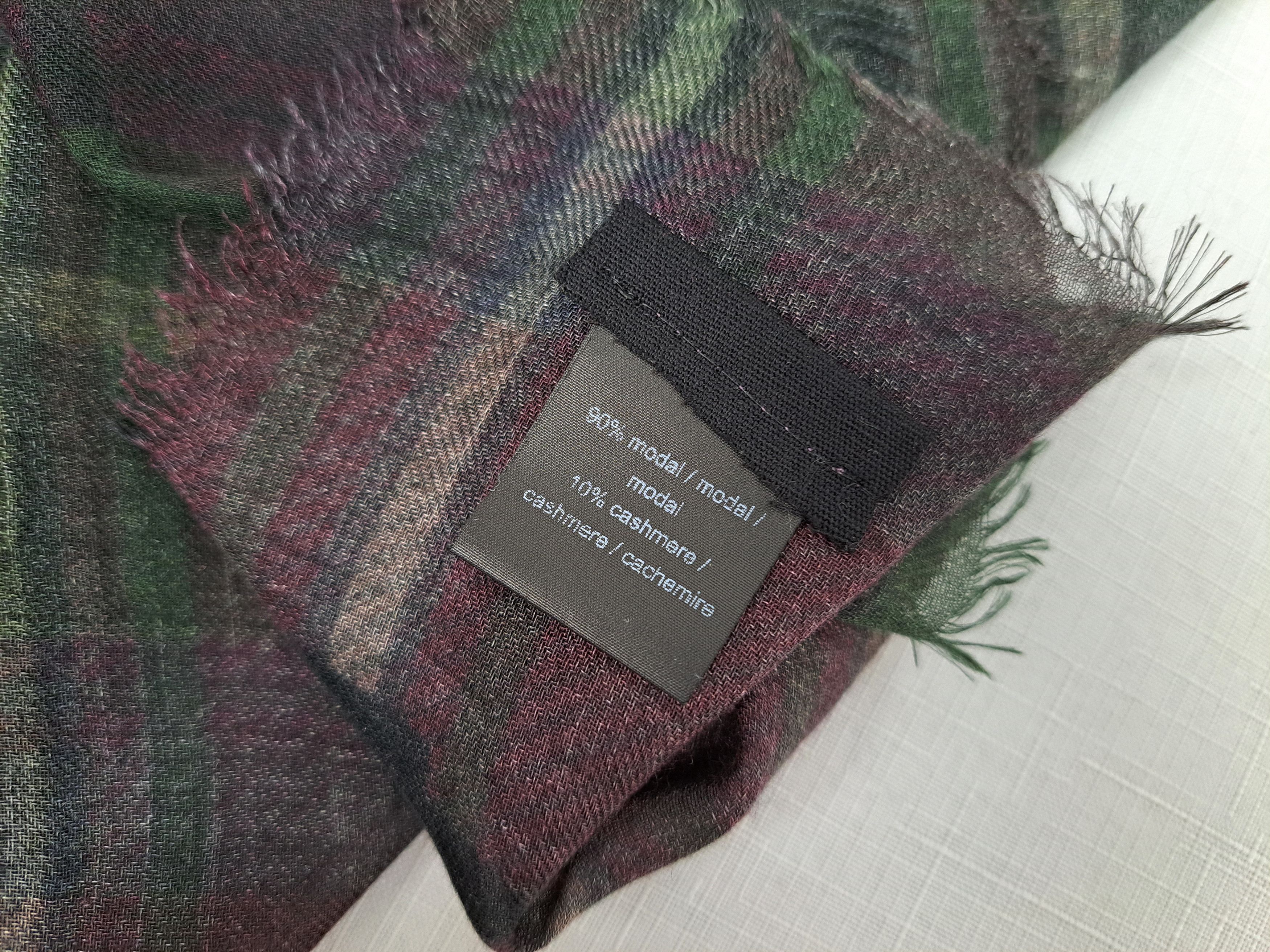 Rundholz Rundholz large modal/cashmere multi boxing rabbit scarf. Size ONE SIZE - 10 Thumbnail