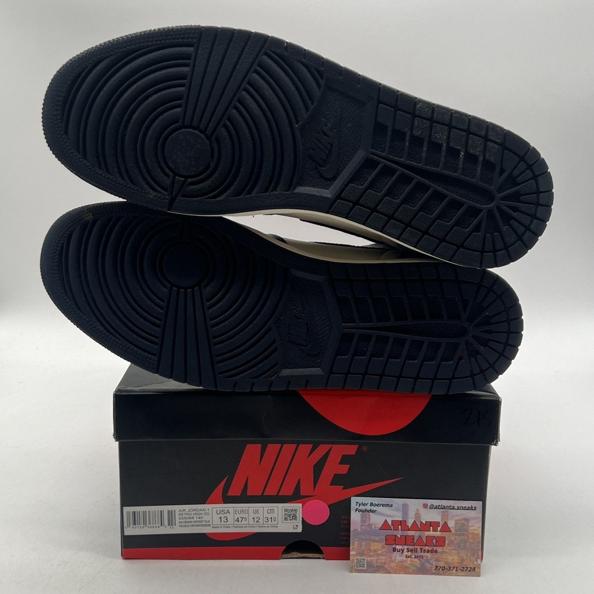 Nike Air Jordan 1 high obsidian Size US 13 / EU 46 - 8 Thumbnail