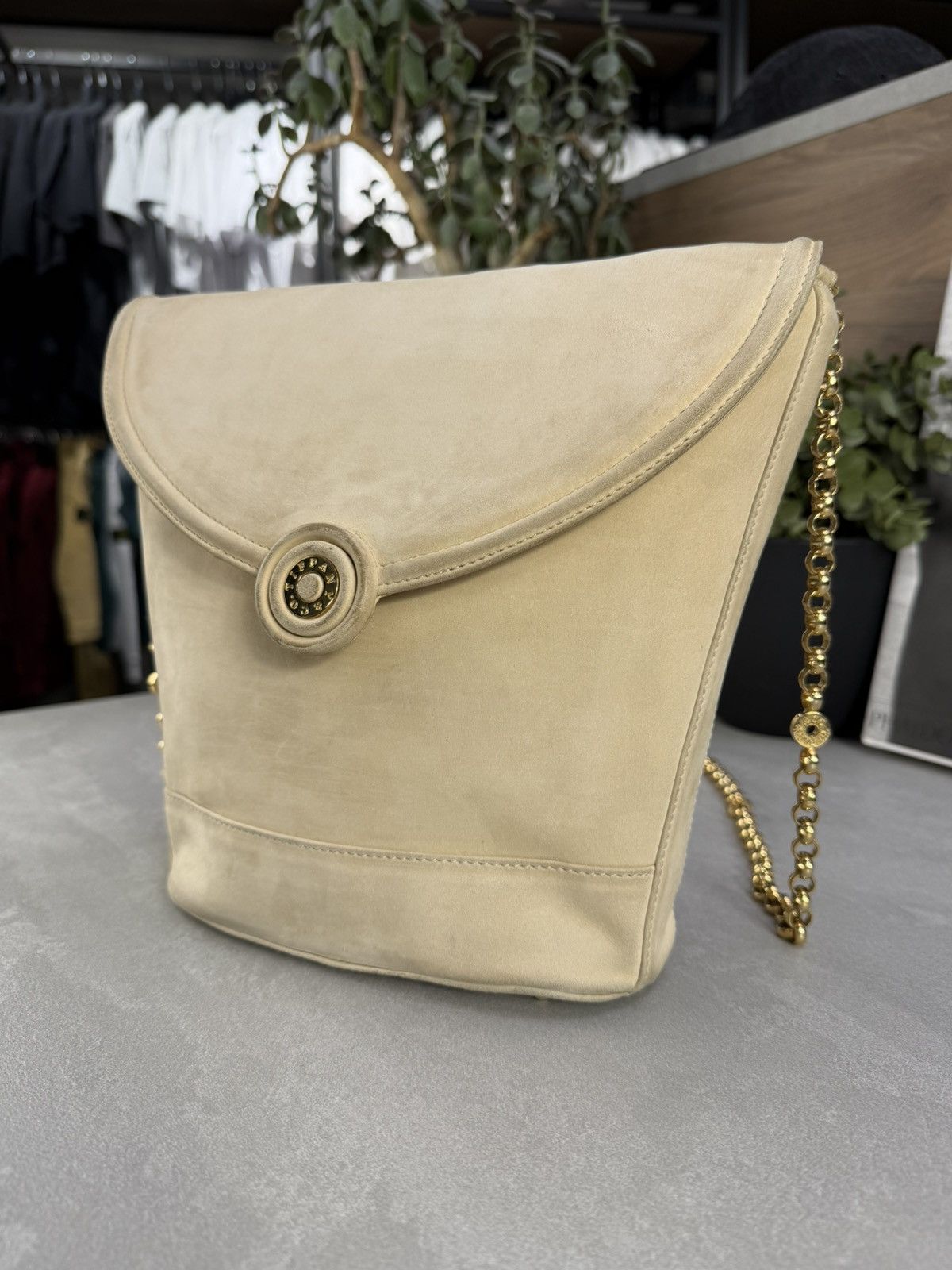 Tiffany & Co. TIFFANY & Co. Chain Shoulder Bag crossbody beigegold vintage Size ONE SIZE - 4 Thumbnail