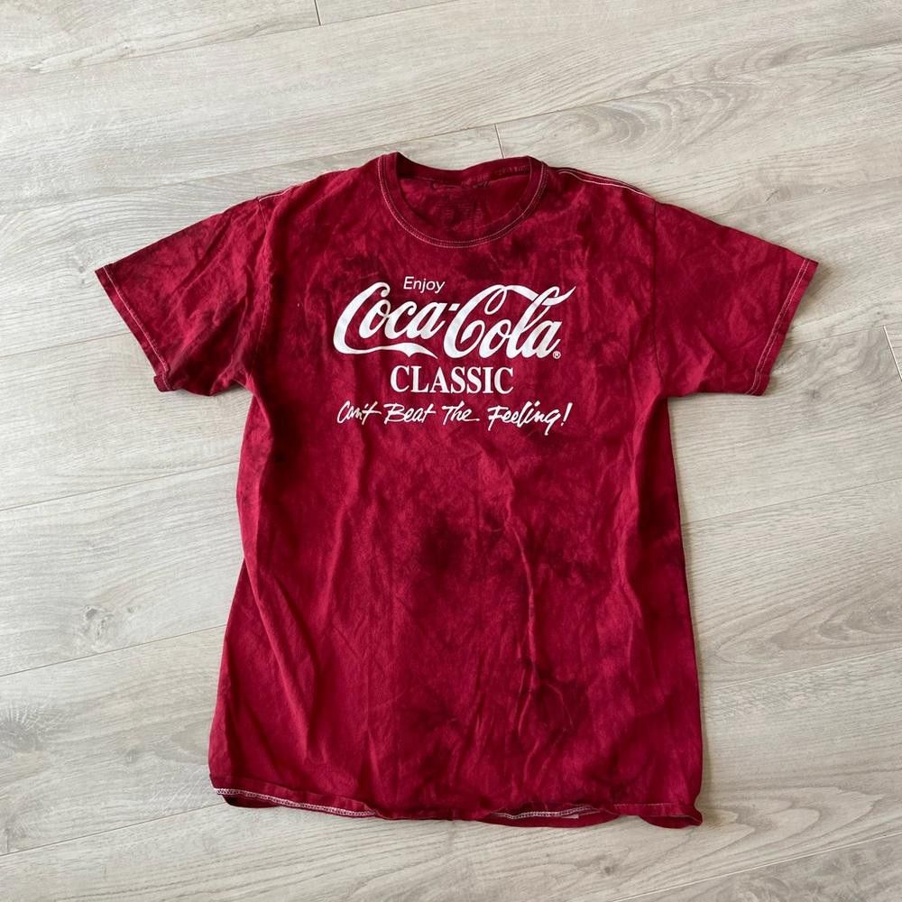Designer Coca Cola Red Classic Short Sleeve Shirt Size M / US 6-8 / IT 42-44 - 1 Thumbnail