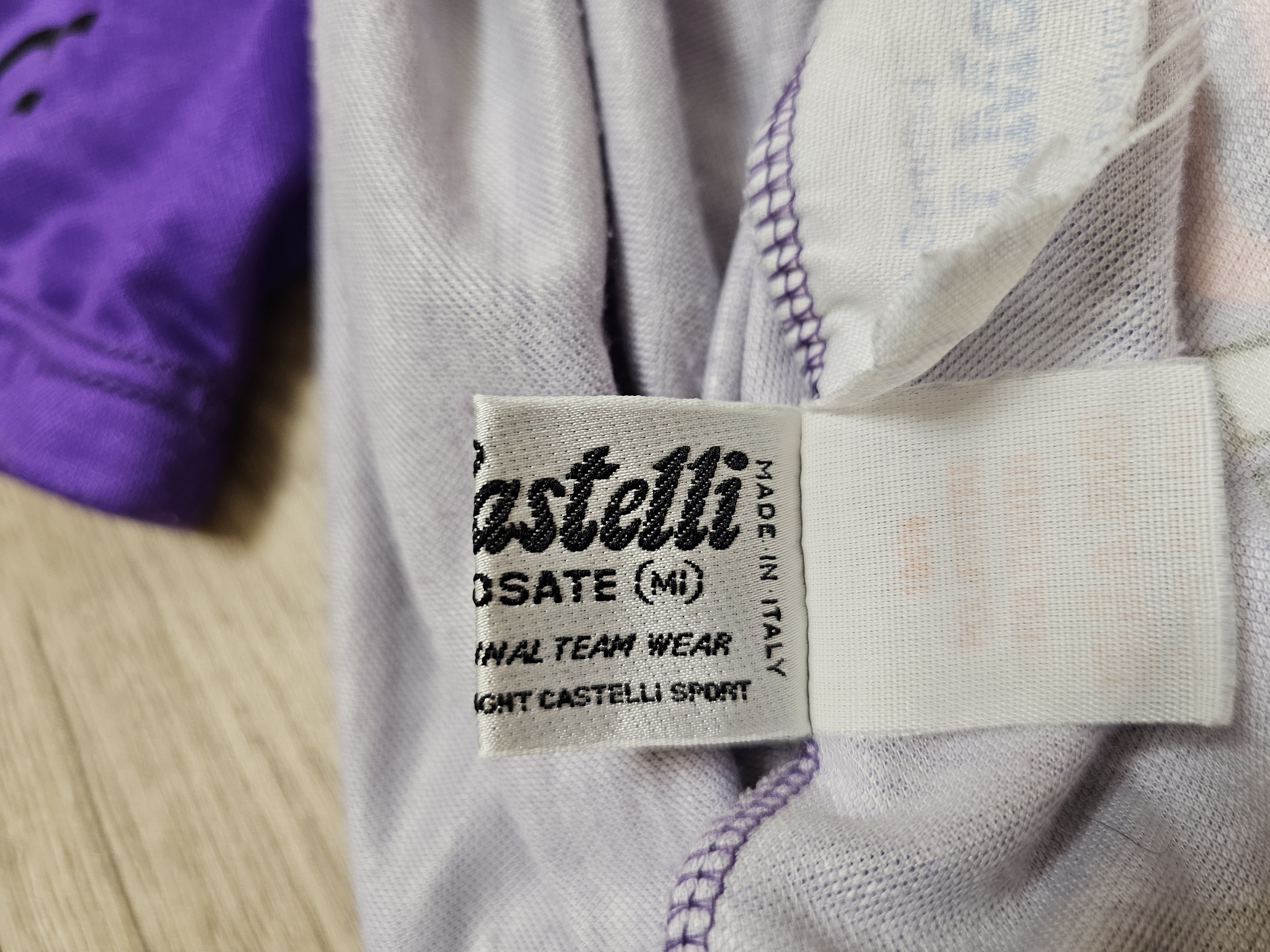 Vintage CASTELLI VINTAGE JERSEY VELO SHIRT PURPLE PRO RACE CYCLING Size US L / EU 52-54 / 3 - 10 Thumbnail