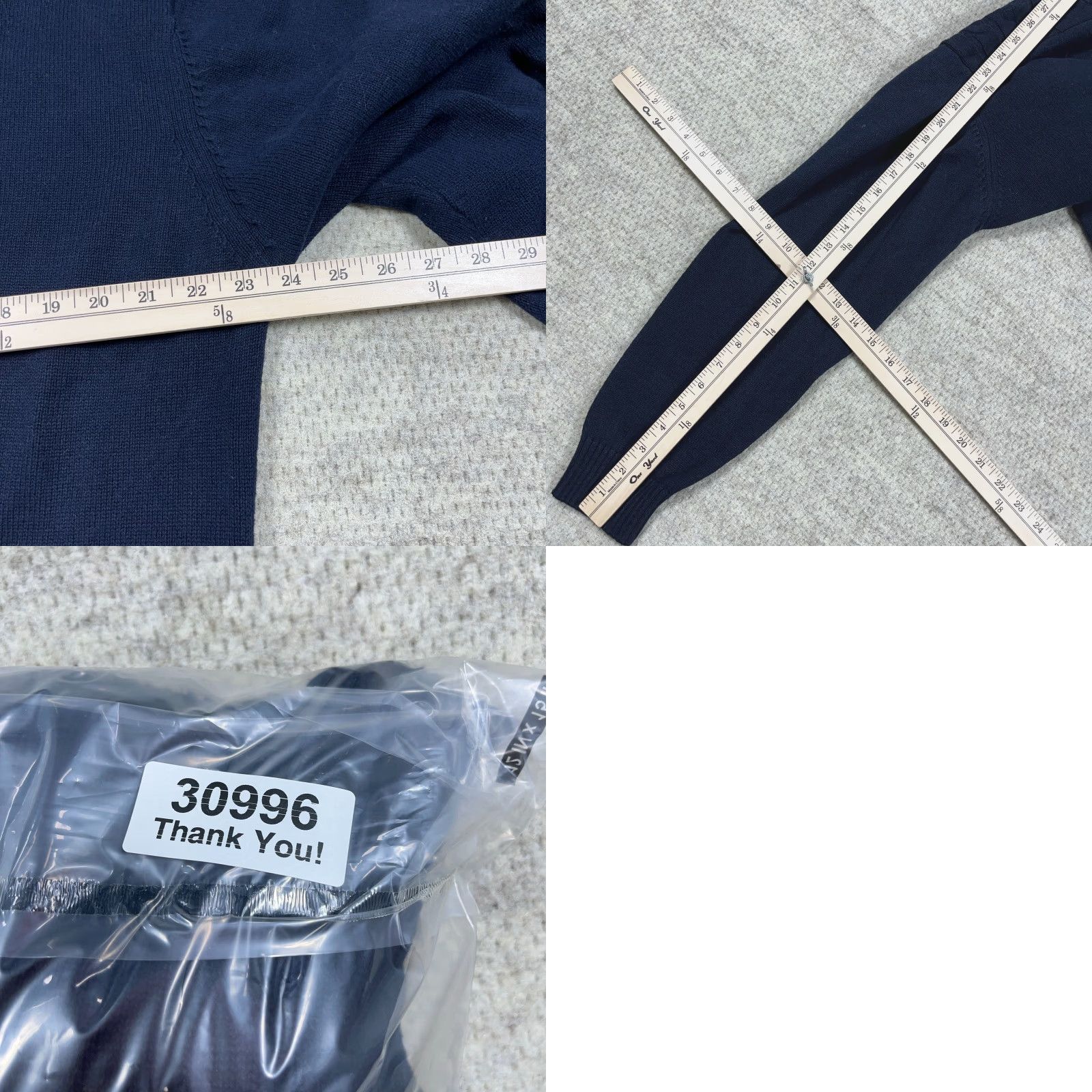 Vintage US Polo Assn Sweater Men XL Navy Blue Pullover Cable Knit Grandpa Quarter Zip Size US XL / EU 56 / 4 - 8 Thumbnail