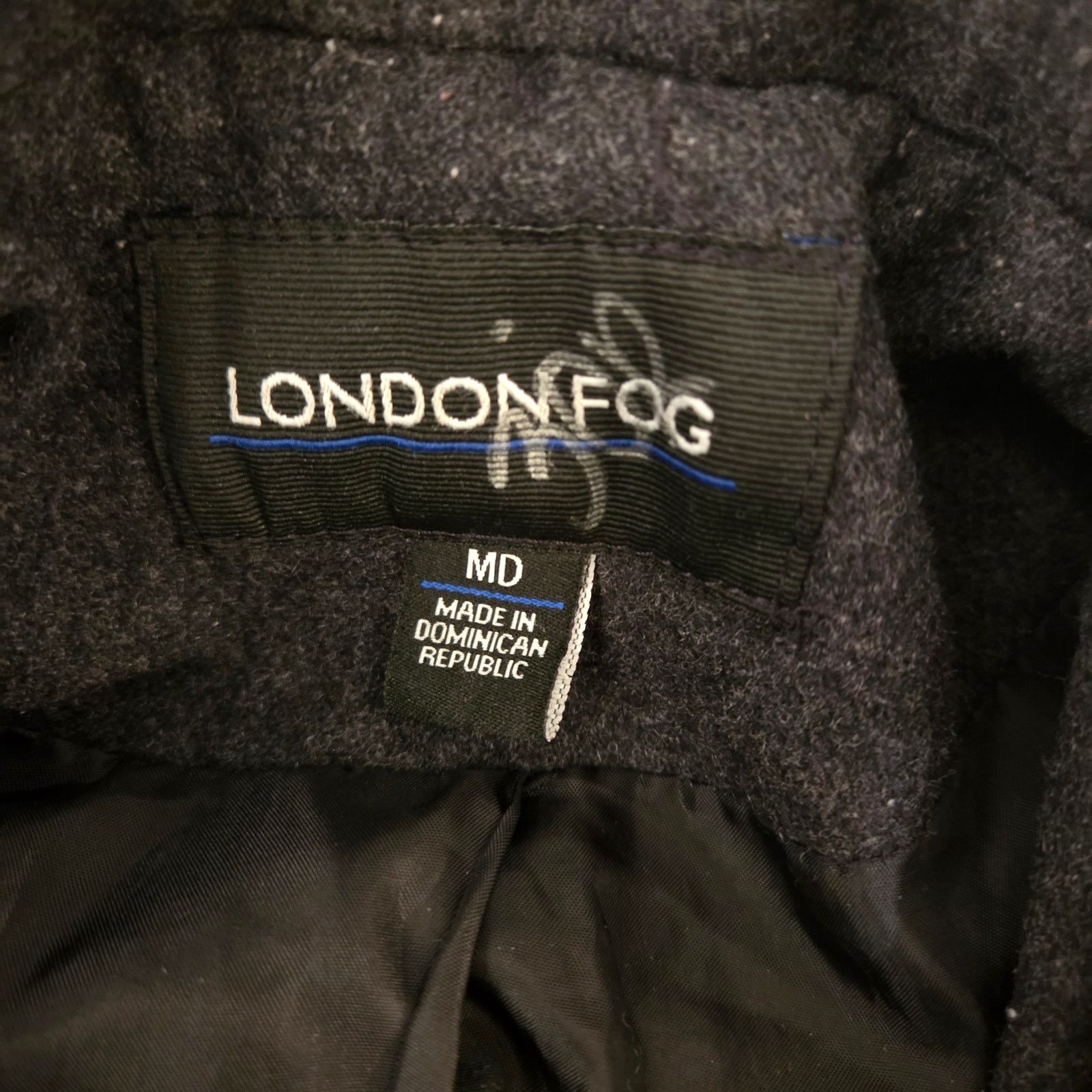London Fog London Fog Women's Wool Blend Pea Coat - Dark Grey - M Size M / US 6-8 / IT 42-44 - 10 Thumbnail