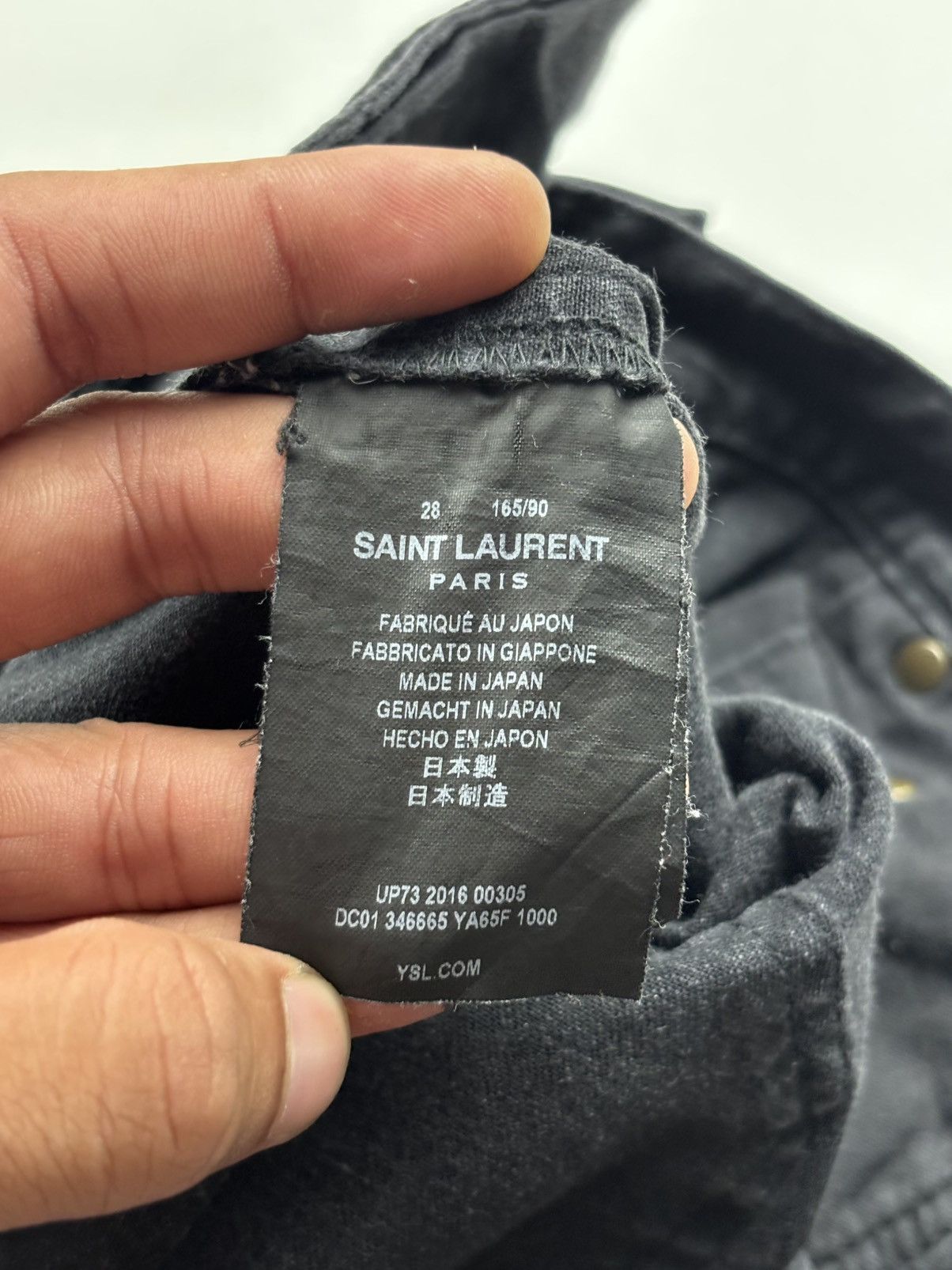 Saint Laurent Paris Saint Laurent D-01 Skinny Jeans Size 28" / US 6 / IT 42 - 10 Thumbnail