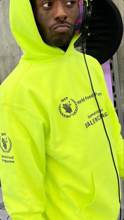 balenciaga sweatshirt mens yellow