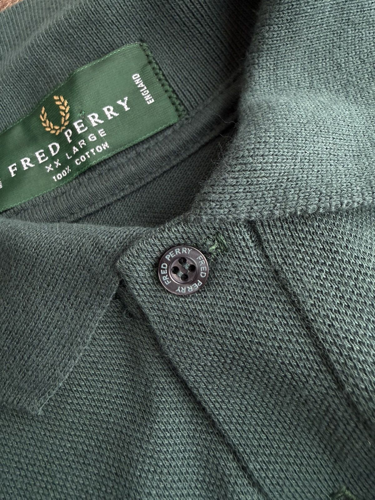 Fred Perry Vintage Fred Perry Made in England Long Sleeve Polo Size US XXL / EU 58 / 5 - 4 Thumbnail