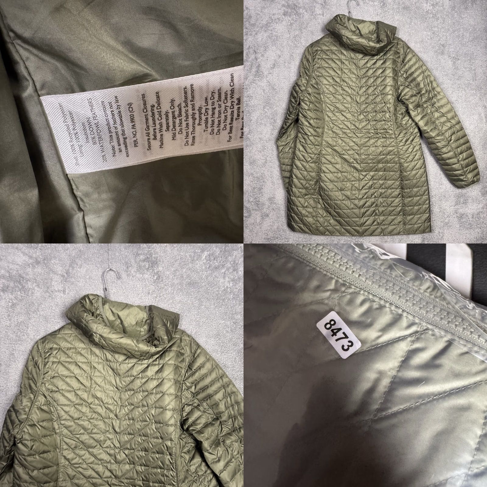Eddie Bauer Eddie Bauer Jacket Womens 2XL Green EB650 Down Hooded Chevron Puffer Quilted Parka Size XXL / US 16-18 / IT 52-54 - 8 Thumbnail