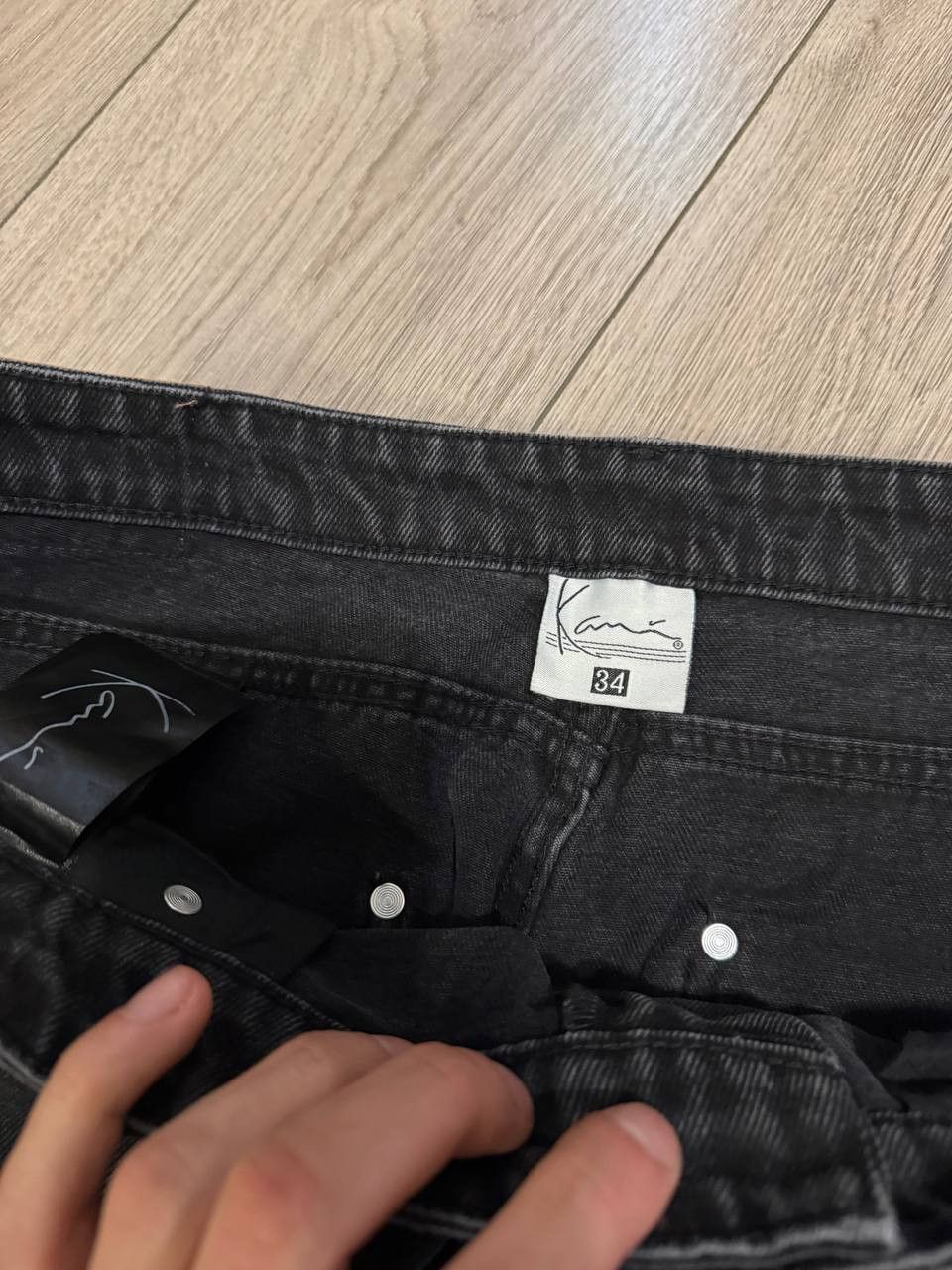 Karl Kani Karl Kani Rap Sk8 Y2K Jeans Carpenter Black Size 34 Size US 34 / EU 50 - 8 Thumbnail