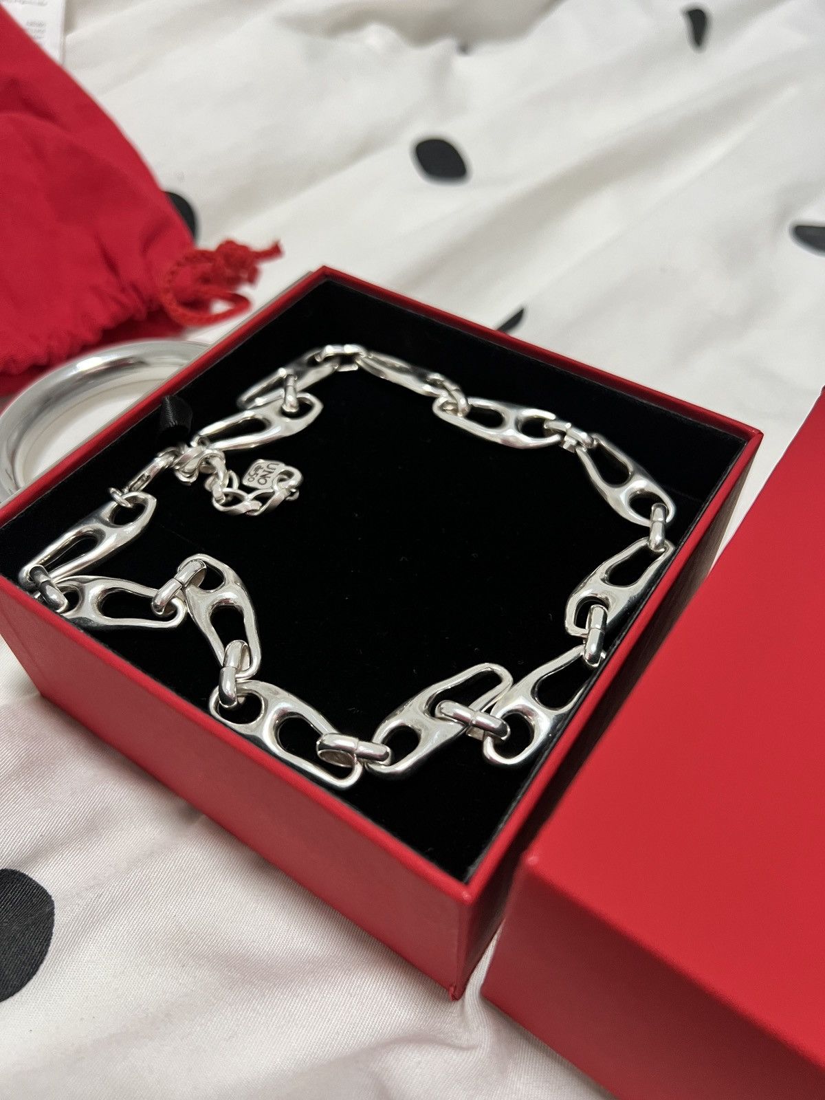 Designer × Other Uno de 50 Sterling silver-plated necklace and small links Size ONE SIZE - 3 Thumbnail