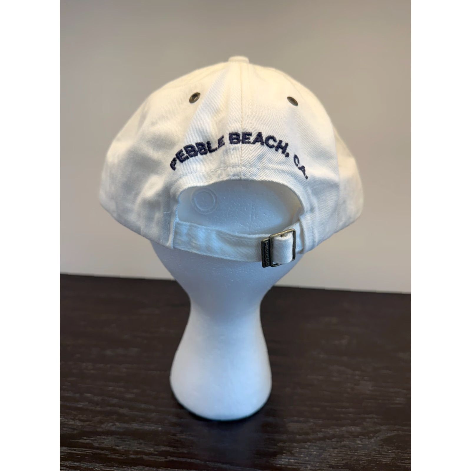Vintage Poppy Hills Hat White One Size Mens Adjustable Strapback Pebble Beach Golf Size ONE SIZE - 5 Thumbnail