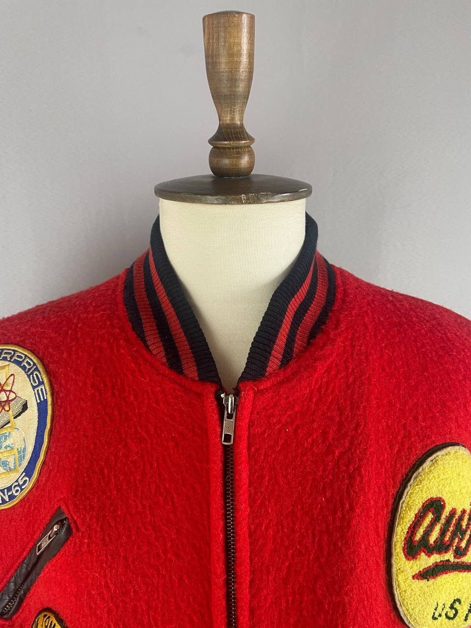 Avirex Avirex Varsity Jacket Leather Bomber USA Vintage Rare Size US M / EU 48-50 / 2 - 6 Thumbnail