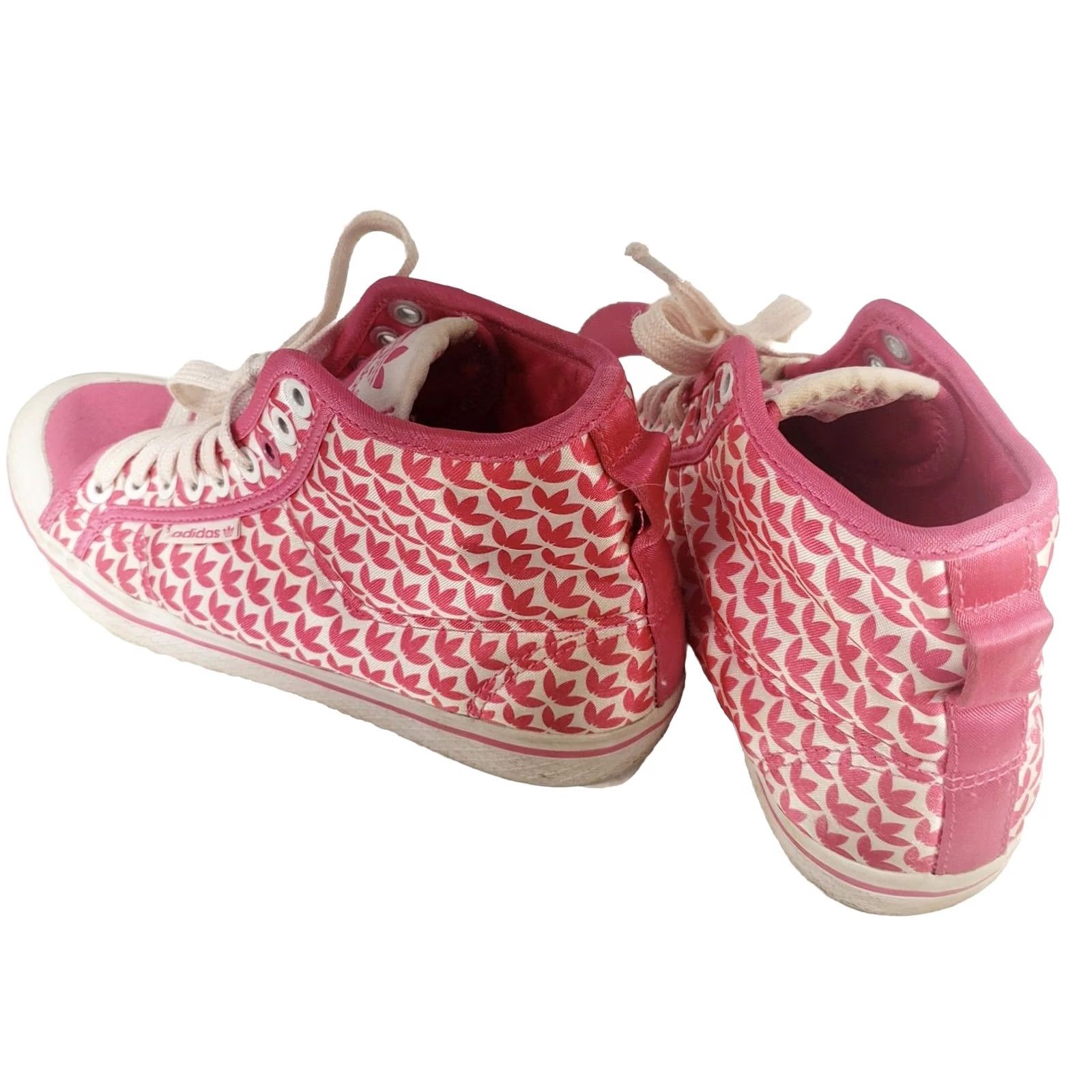 Adidas Adidas Court High Friendship Women's 7 Pink Adidas Symbol All Over Pattern Sneaker High Top Size US 7 / IT 37 - 5 Thumbnail