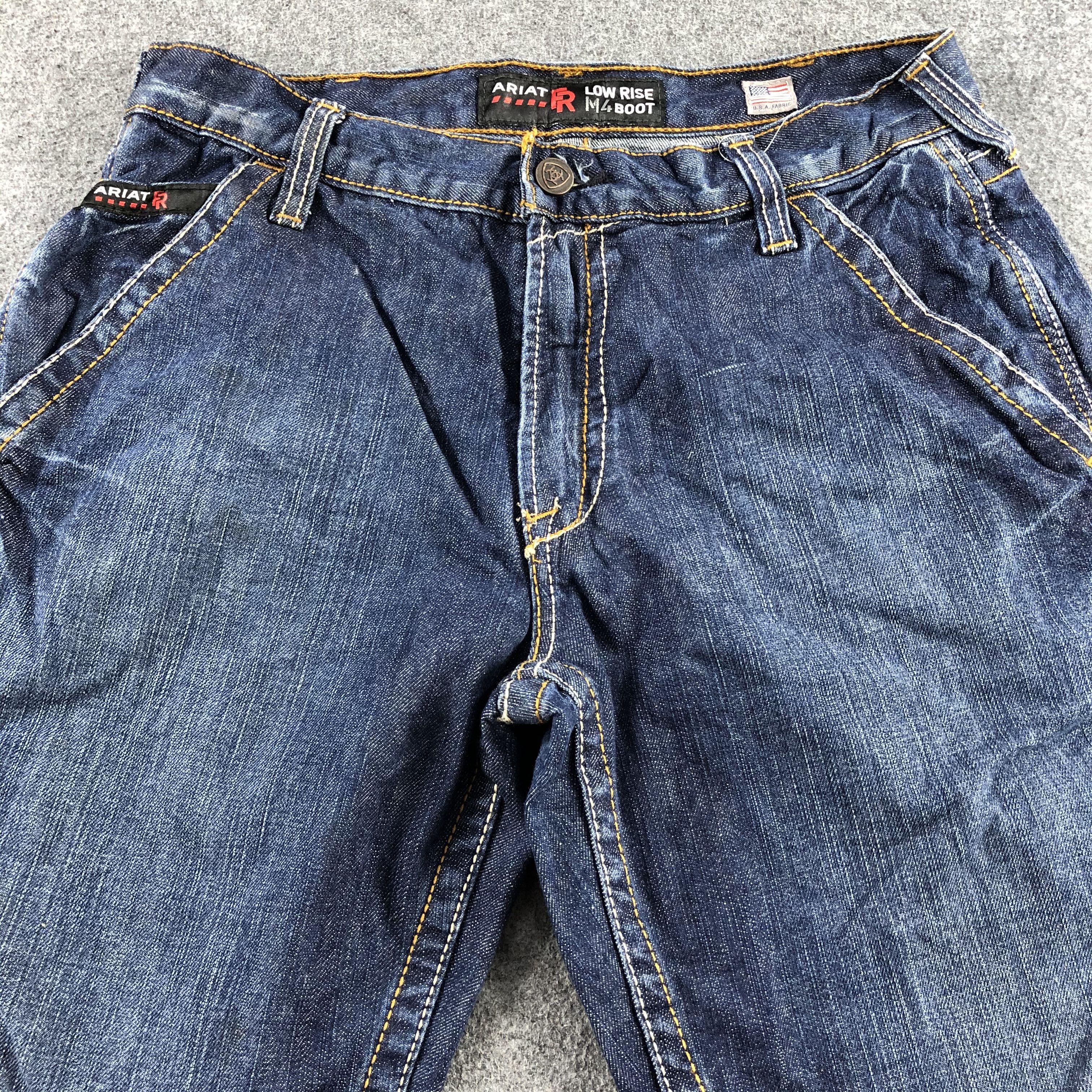 Ariat Vintage Blue Wash M4 Ariat Jeans-J2329 Size US 33 - 3 Thumbnail