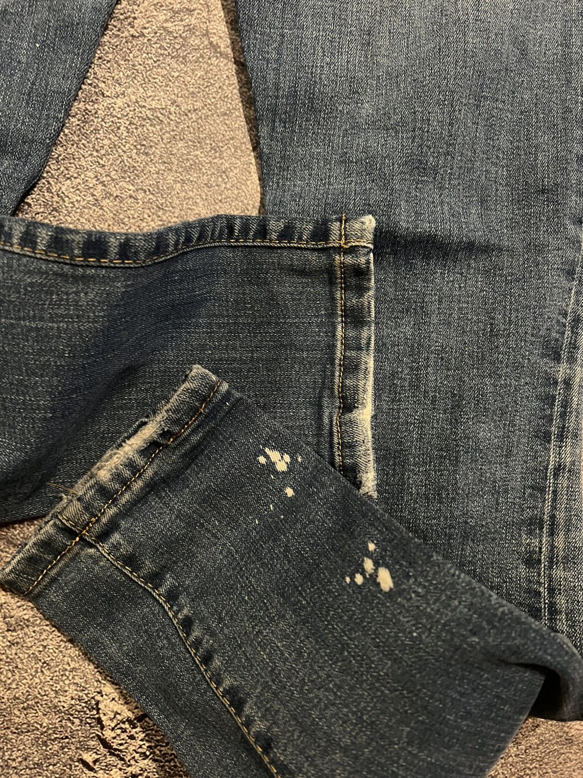Vintage Skinny Faded Distressed Jeans / Y2K Archive Streetwear 90 Size US 30 / EU 46 - 6 Thumbnail