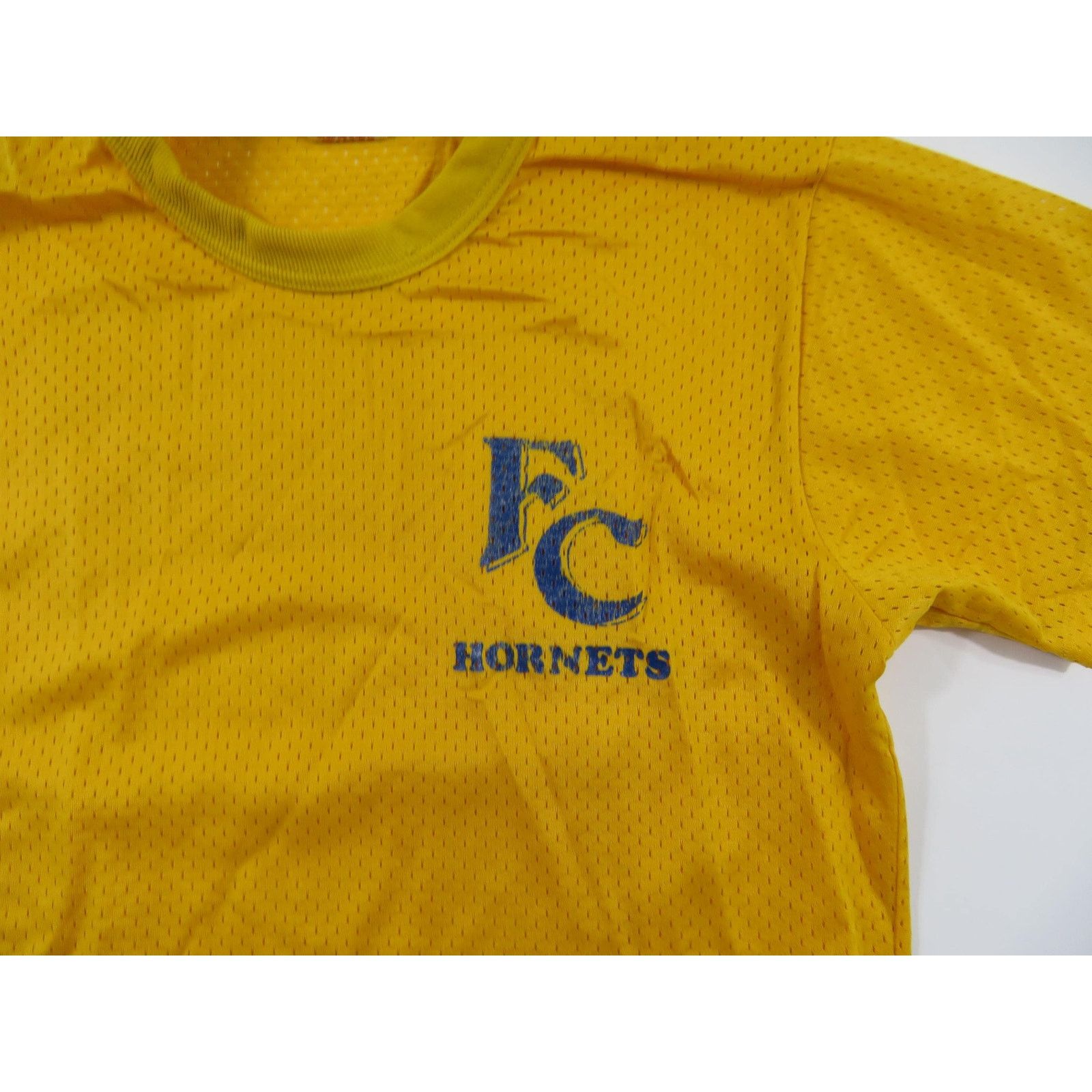 Other FC Hornets Mesh Jersey Shirt Yellow Blue Sz M 1980s Size US M / EU 48-50 / 2 - 3 Thumbnail