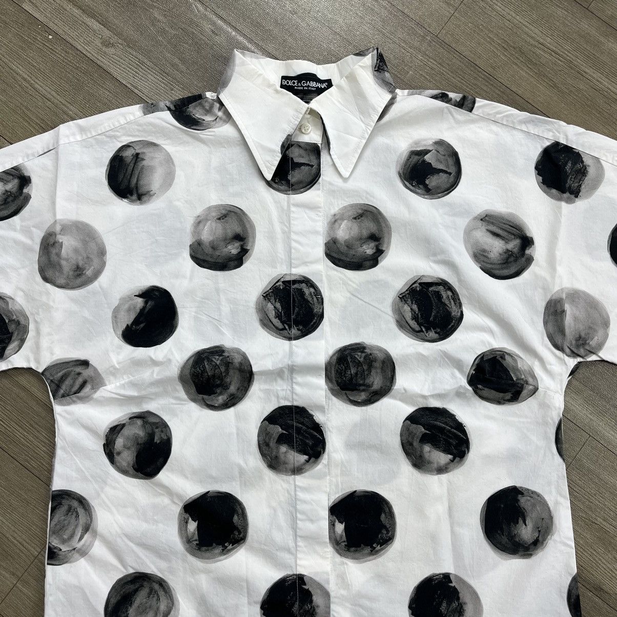 Dolce & Gabbana Vintage Dolce & Gabbana Polkadot Blouse Shirt Luxury Size S / US 4 / IT 40 - 2 Thumbnail