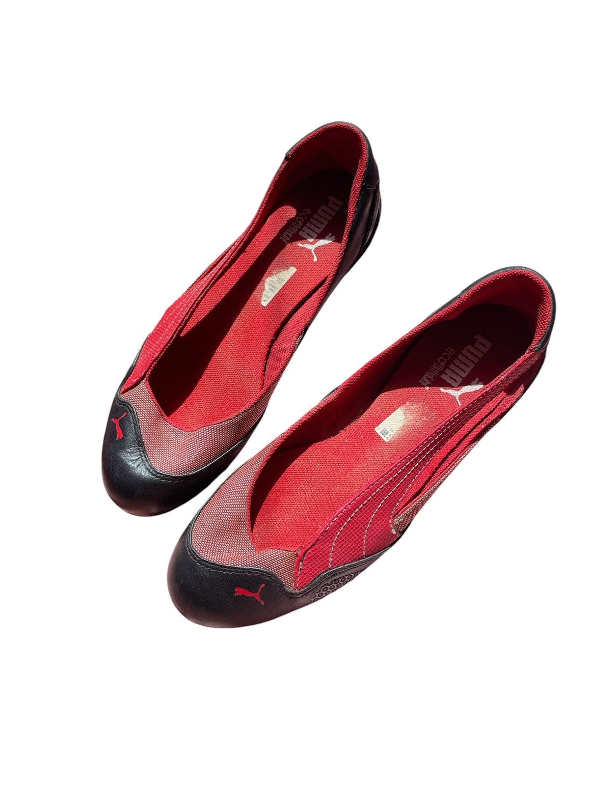 Rare Puma archive pink and black sporty ballet flats