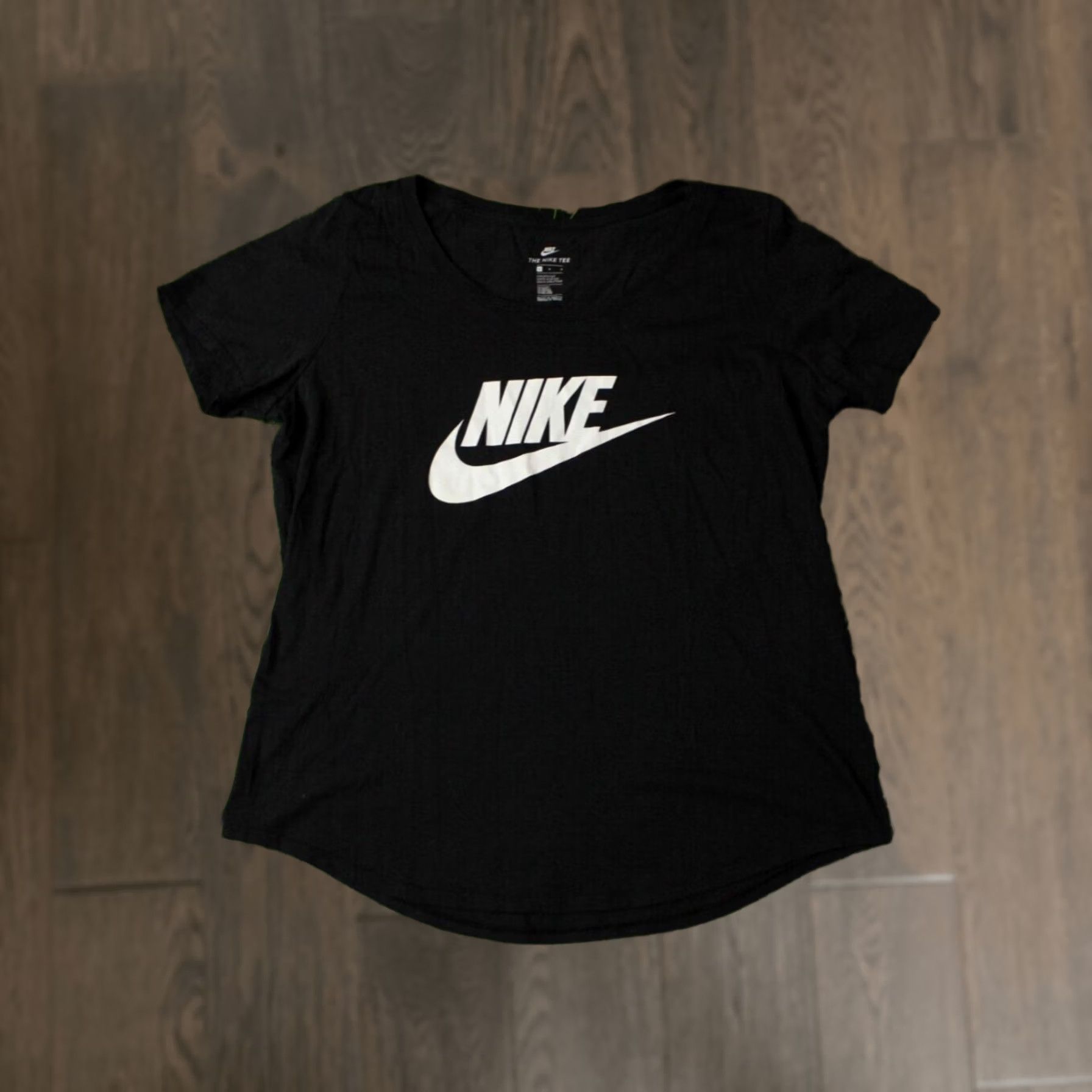 Nike NIKE Shirt Women T-Shirt 2018 Black L Size Regular Short Sleeve Cotton 561453-00A Size L / US 10 / IT 46 - 1 Thumbnail