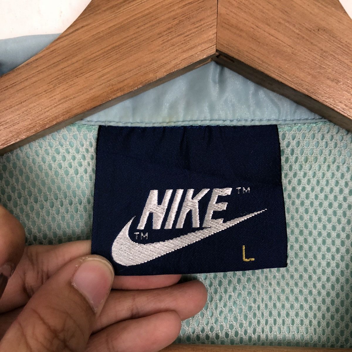 Nike 🔥VINTAGE 90’s NIKE BOMBER JACKET BLUE TAG Size US L / EU 52-54 / 3 - 13 Thumbnail