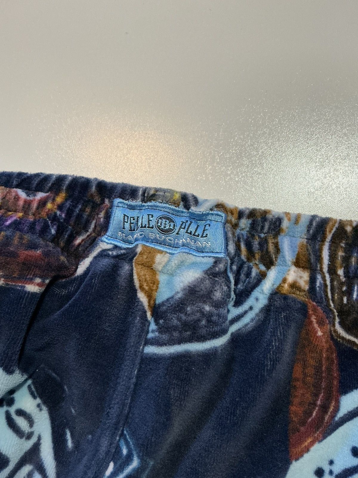 Pelle Pelle Vintage 90s Y2K 2000s Pelle Pelle AOP Velour Track Pants Size US 40 / EU 56 - 13 Thumbnail