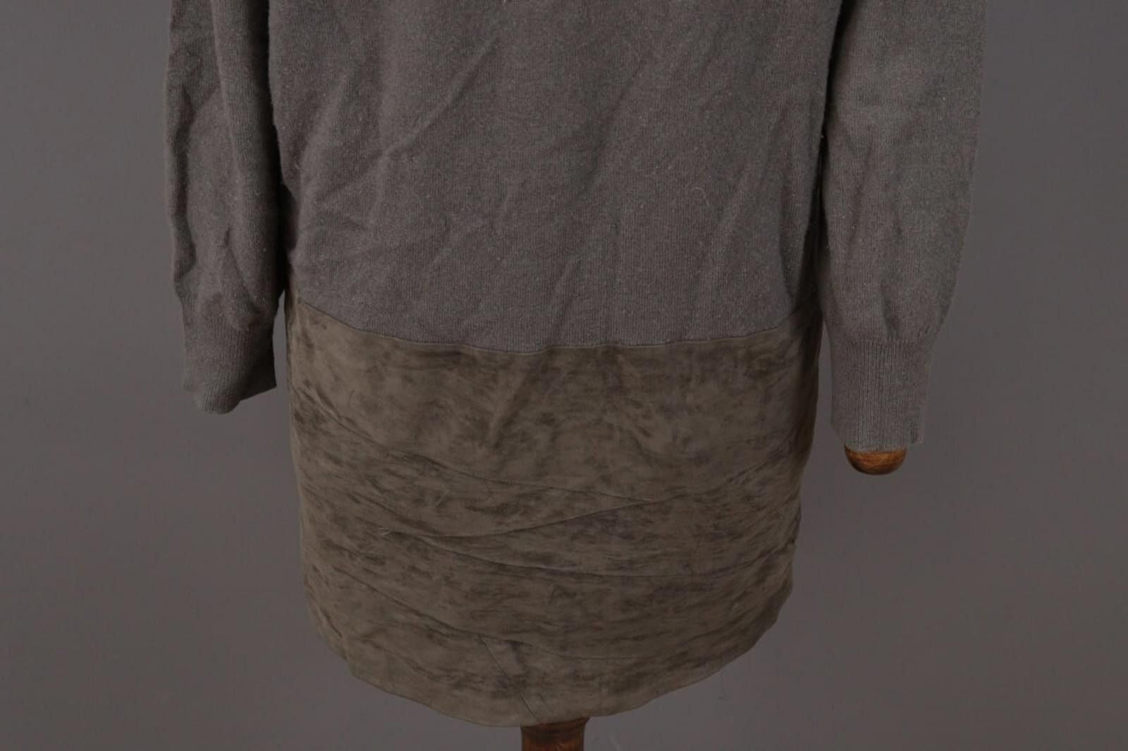Designer Fabiana Filippi Brown Merino Wool Silk Dress Size S / I 42 Size S / US 4 / IT 40 - 11 Thumbnail