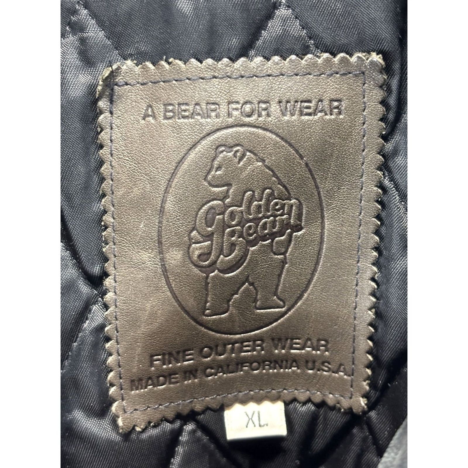 Golden Bear Golden Bear Jacket Mens XL Wool Leather Bomber Style Varsity Wool Blk USA Made Slim Zip Size US XL / EU 56 / 4 - 4 Thumbnail