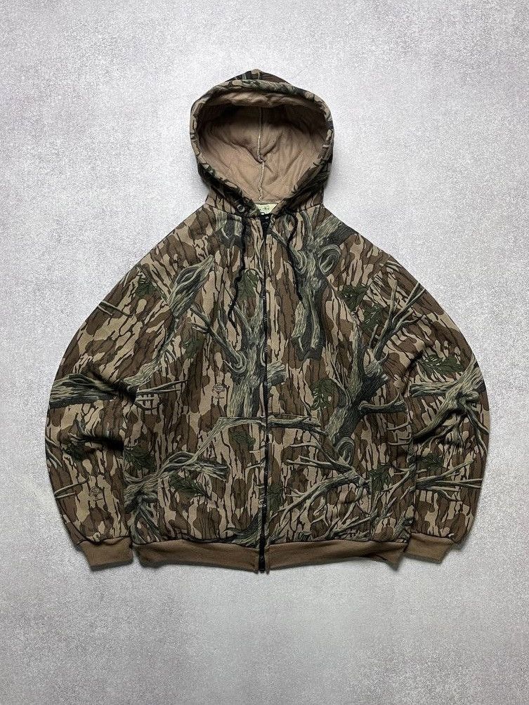 VINTAGE REALTREE 3D CAMO BOXY ZIP HOODIE Y2K M
