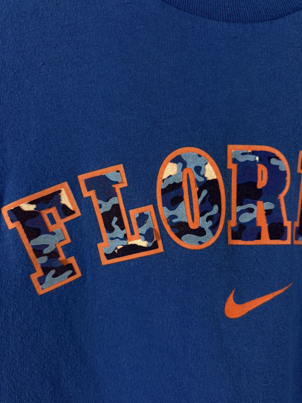 Nike × Vintage Nike Florida vintage swoosh streetwear center logo tee Size US L / EU 52-54 / 3 - 8 Thumbnail