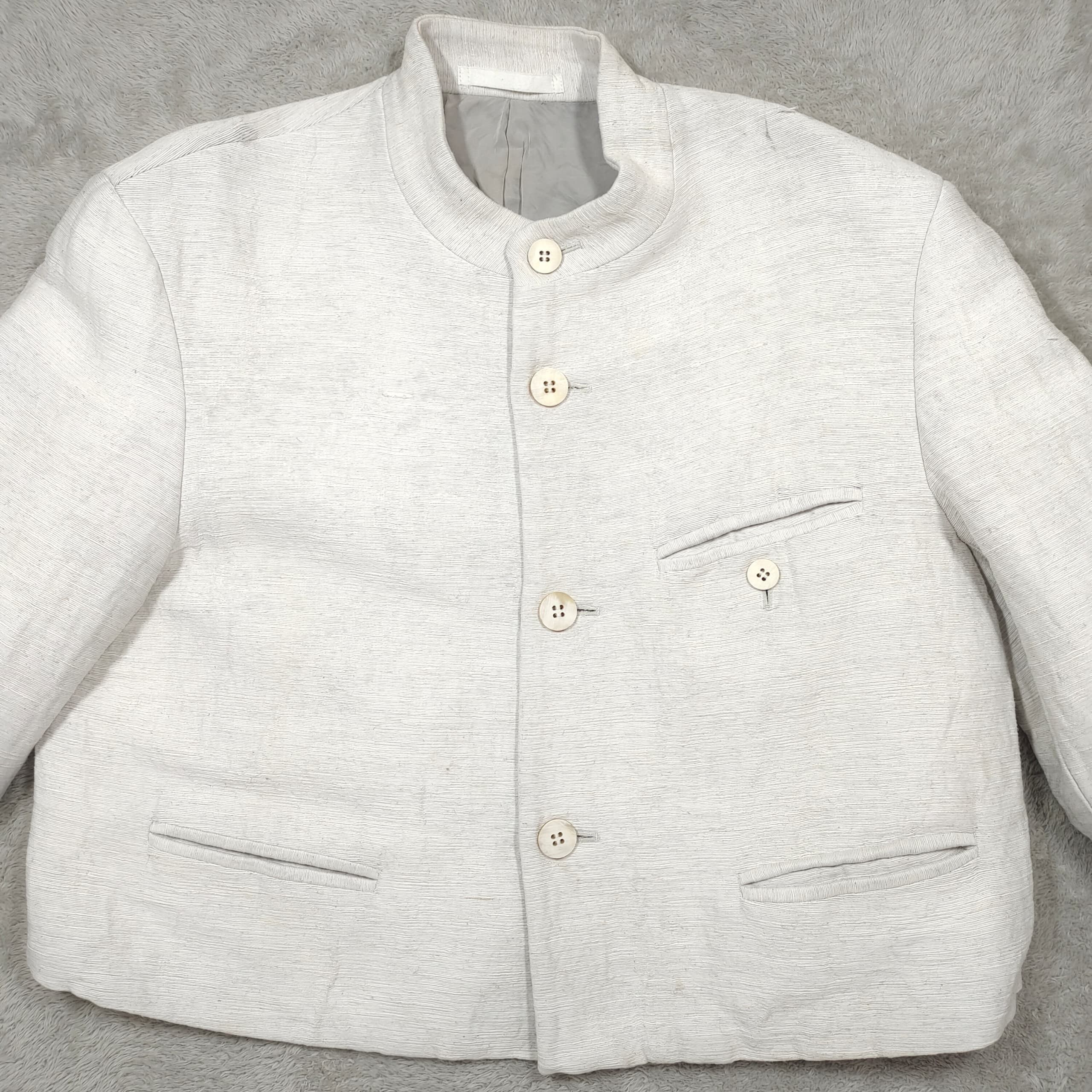 Issey Miyake VINTAGE TRASHED ISSEY MIYAKE CRINKLED BLAZER JACKET Size M / US 6-8 / IT 42-44 - 3 Thumbnail