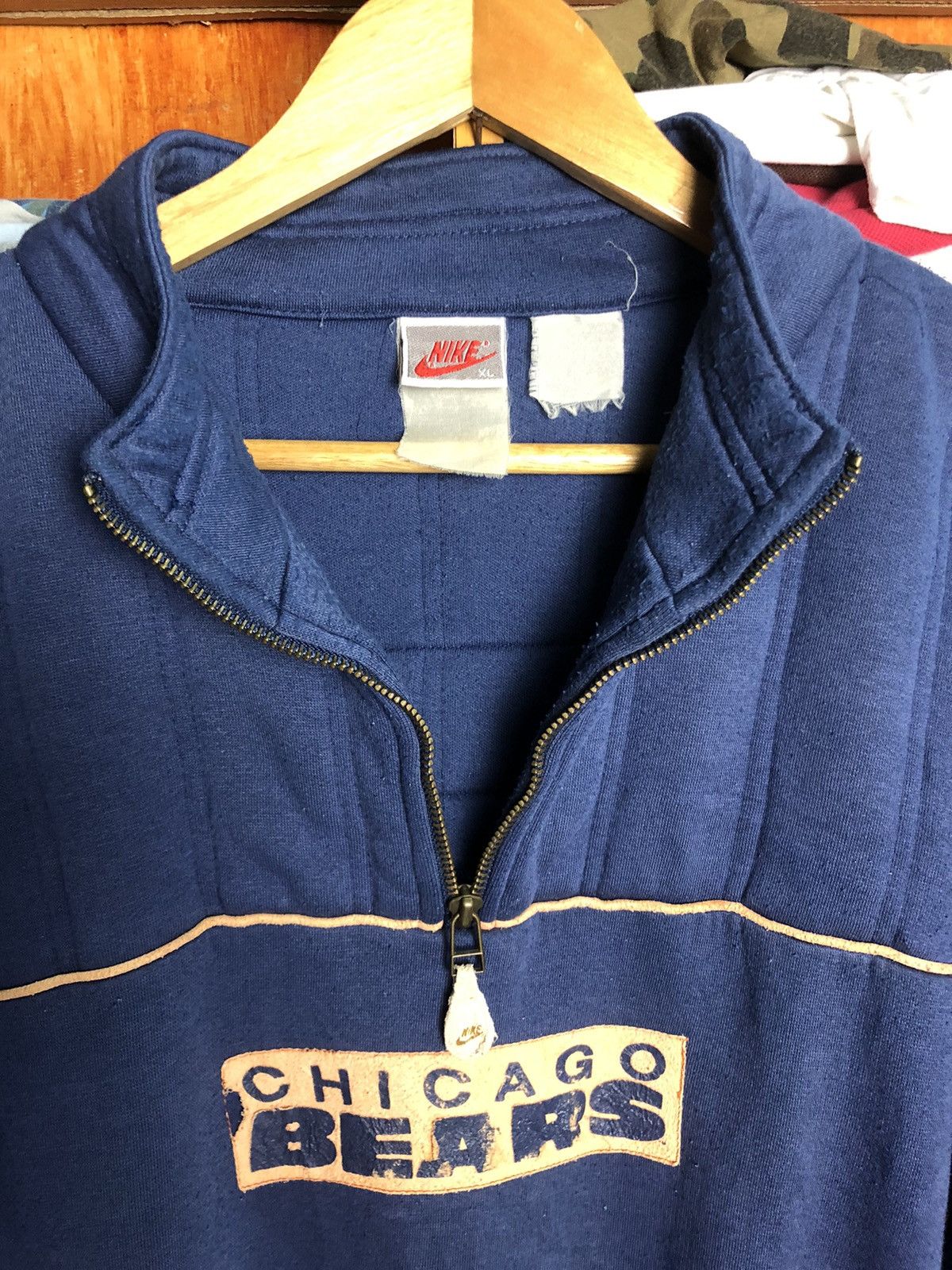 NFL × Nike × Vintage 🔥Rare Vintage🔥90s Nike NFL Chicago Bears Sweater Size US XL / EU 56 / 4 - 17 Thumbnail
