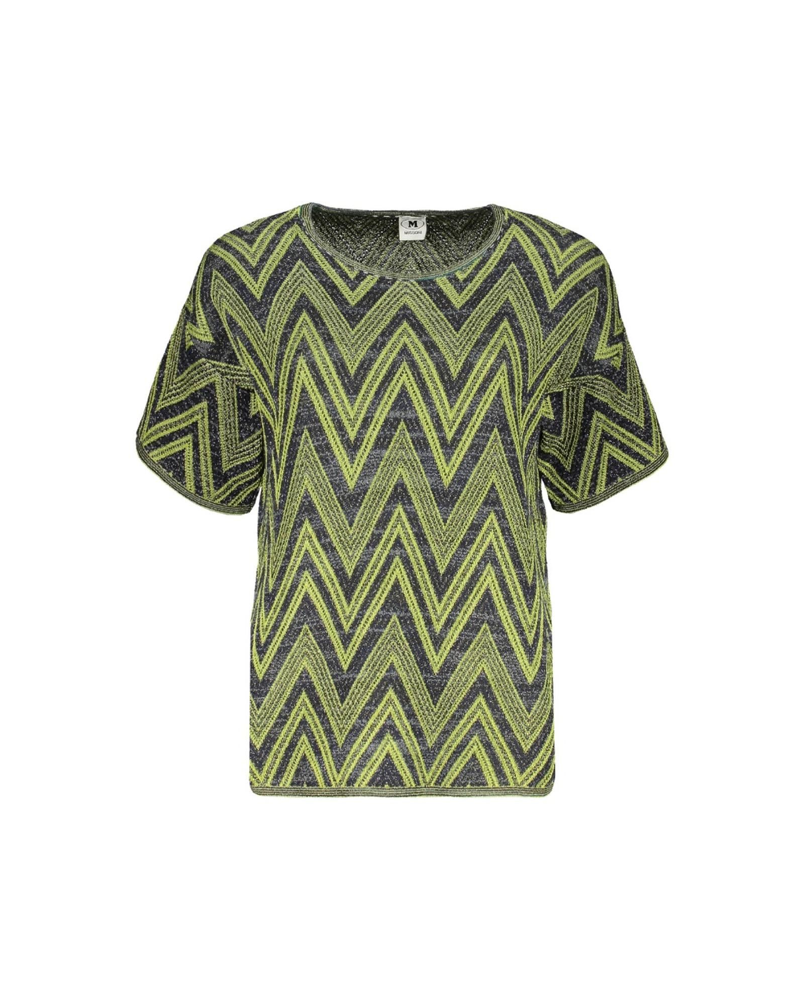 image of Missoni Wool Blend Round Neck Top in Yellow, Women's (Size Small)