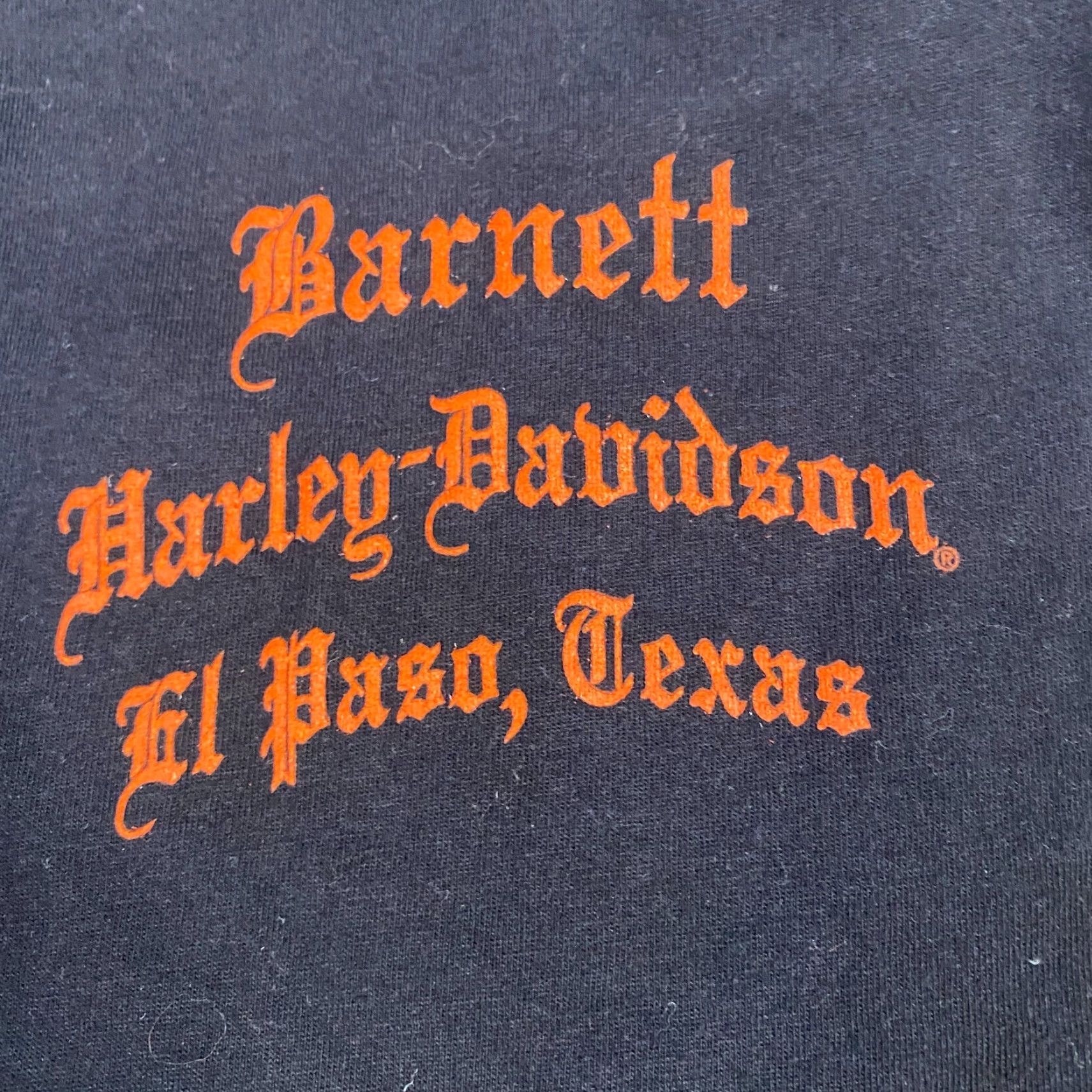Harley Davidson Harley-Davidson T-Shirt Women S Black Double-Sided V-Neck Short Sleeve USA Made El Paso Texas USA-made Shirts Women Mens? Size S / US 4 / IT 40 - 6 Thumbnail