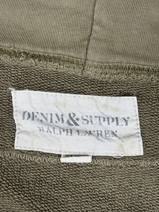 Polo Ralph Lauren 2010s Ralph Lauren Khaki Green American Flag Zip-up Hoodie Size US L / EU 52-54 / 3 - 9 Thumbnail