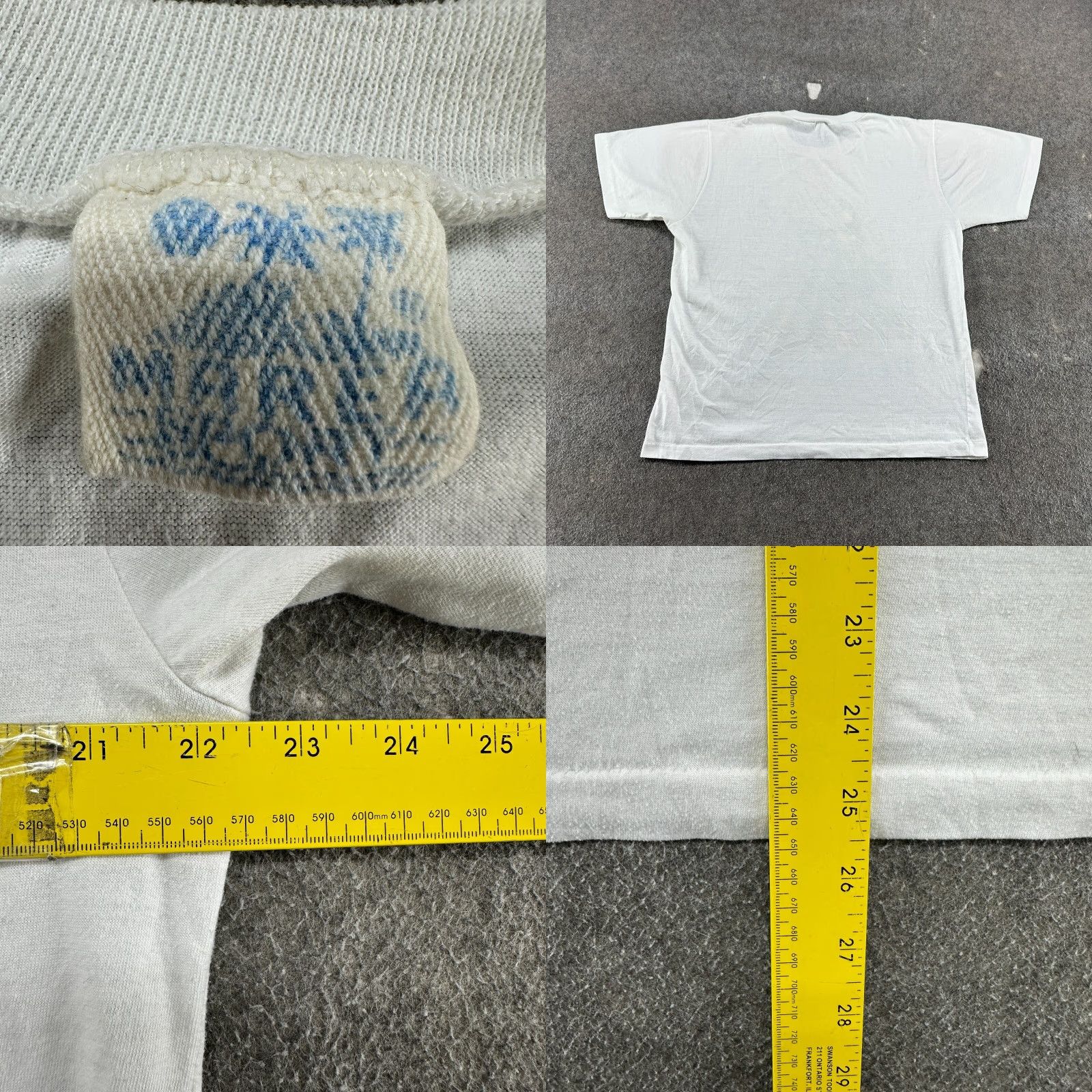 Vintage VINTAGE White Cotton T-Shirt Mens L All Seasons Logo Graphic Funny 90s Cars Sad Party Size US XL / EU 56 / 4 - 8 Thumbnail