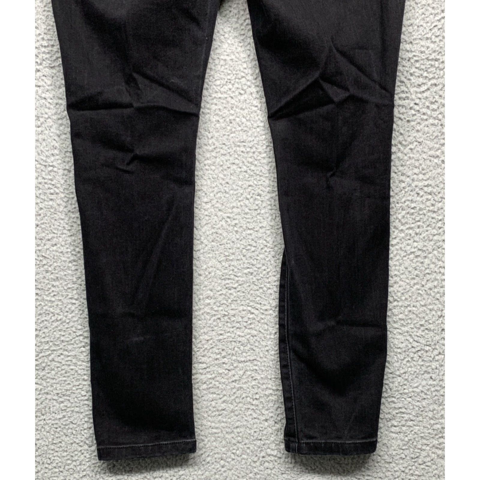 Vintage New York & Company Jeans Black 14 Distressed Straight Leg Womens Regular Benign Vintage: No Size 36" / US 14 / IT 50 - 6 Thumbnail