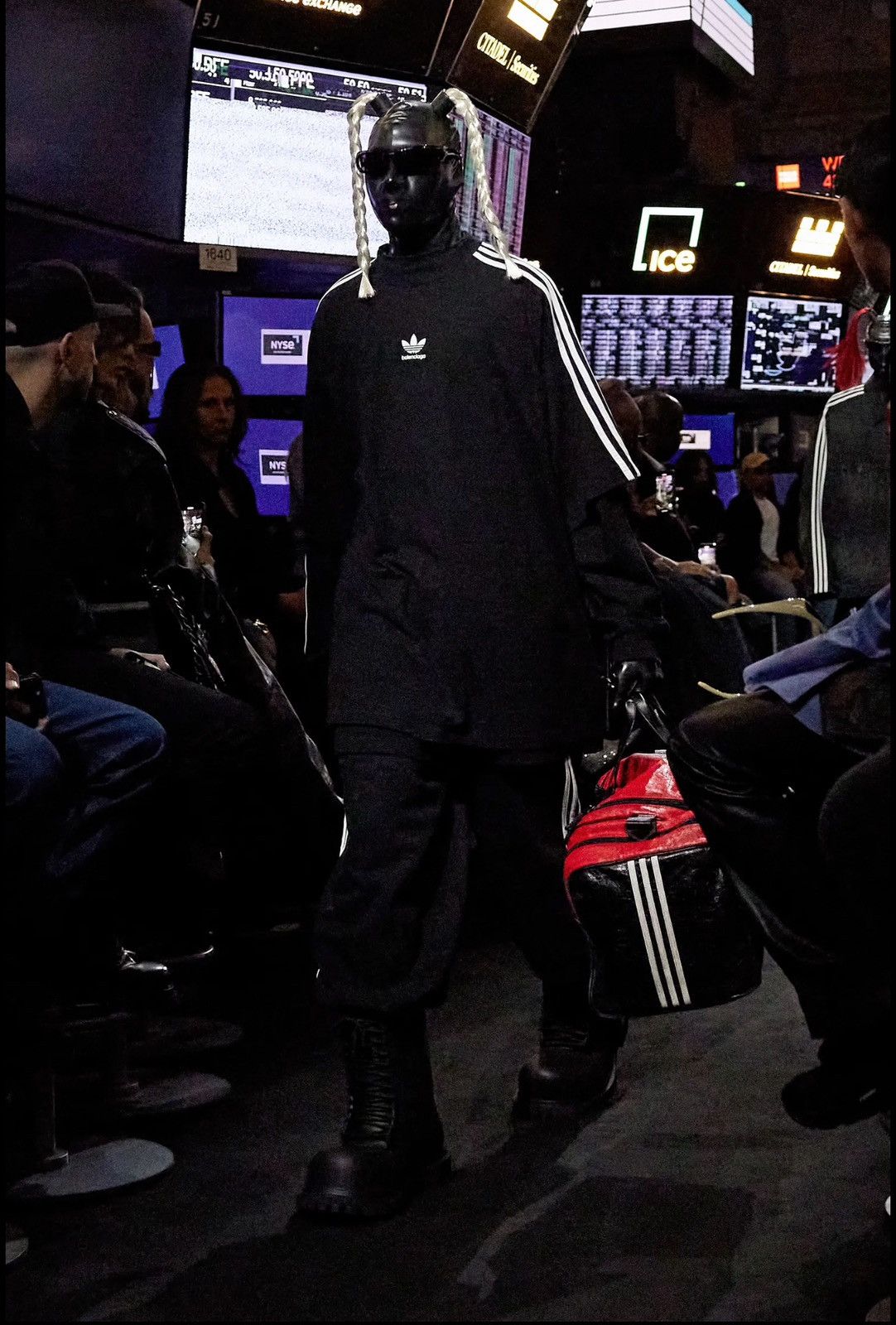 Balenciaga Balenciaga x Adidas Full Leather Red Black Duffle Bag Size ONE SIZE - 4 Thumbnail