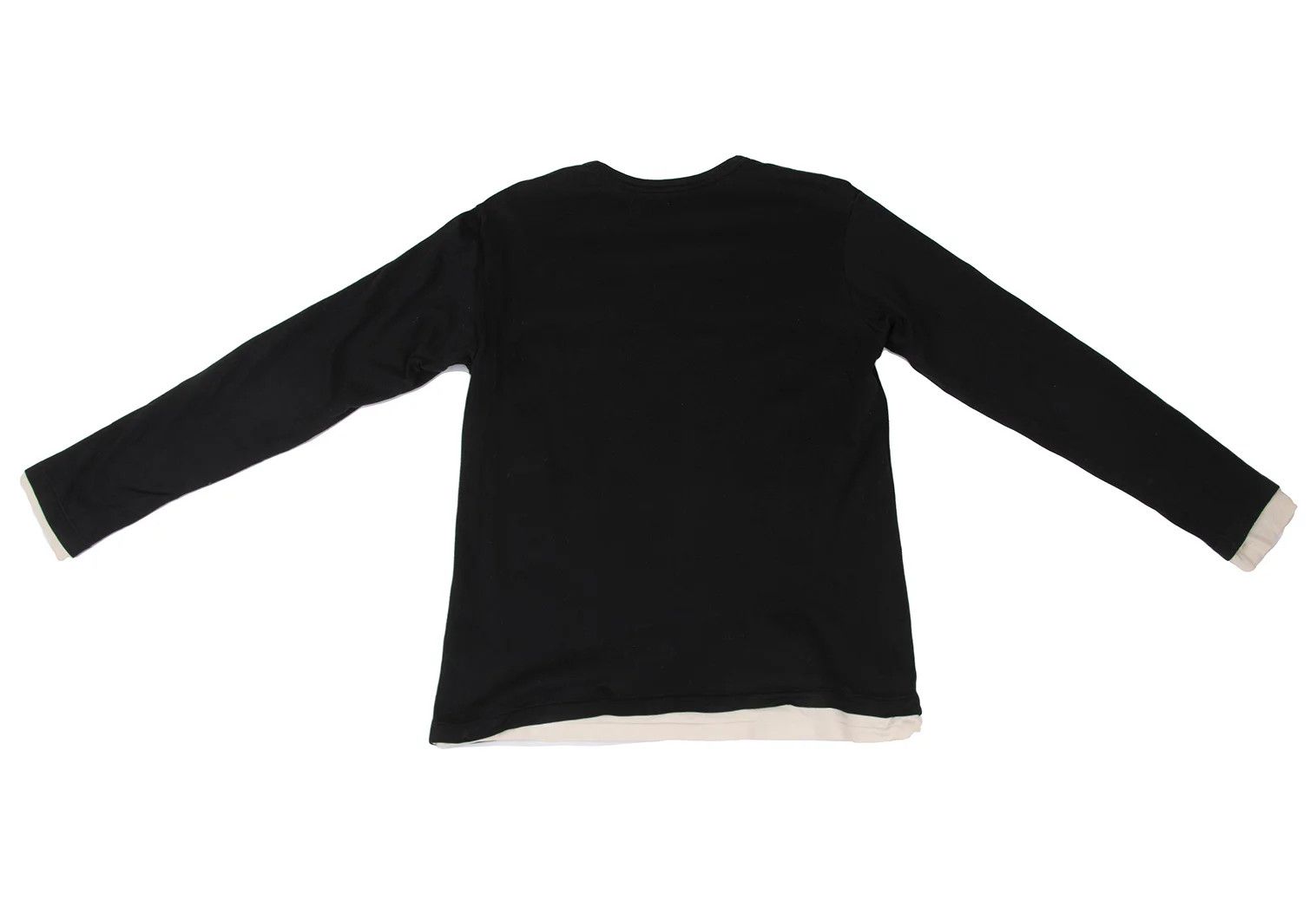 Jean Paul Gaultier Layered Design Long Sleeve Top in Black/Ivory Size US M / EU 48-50 / 2 - 12 Thumbnail