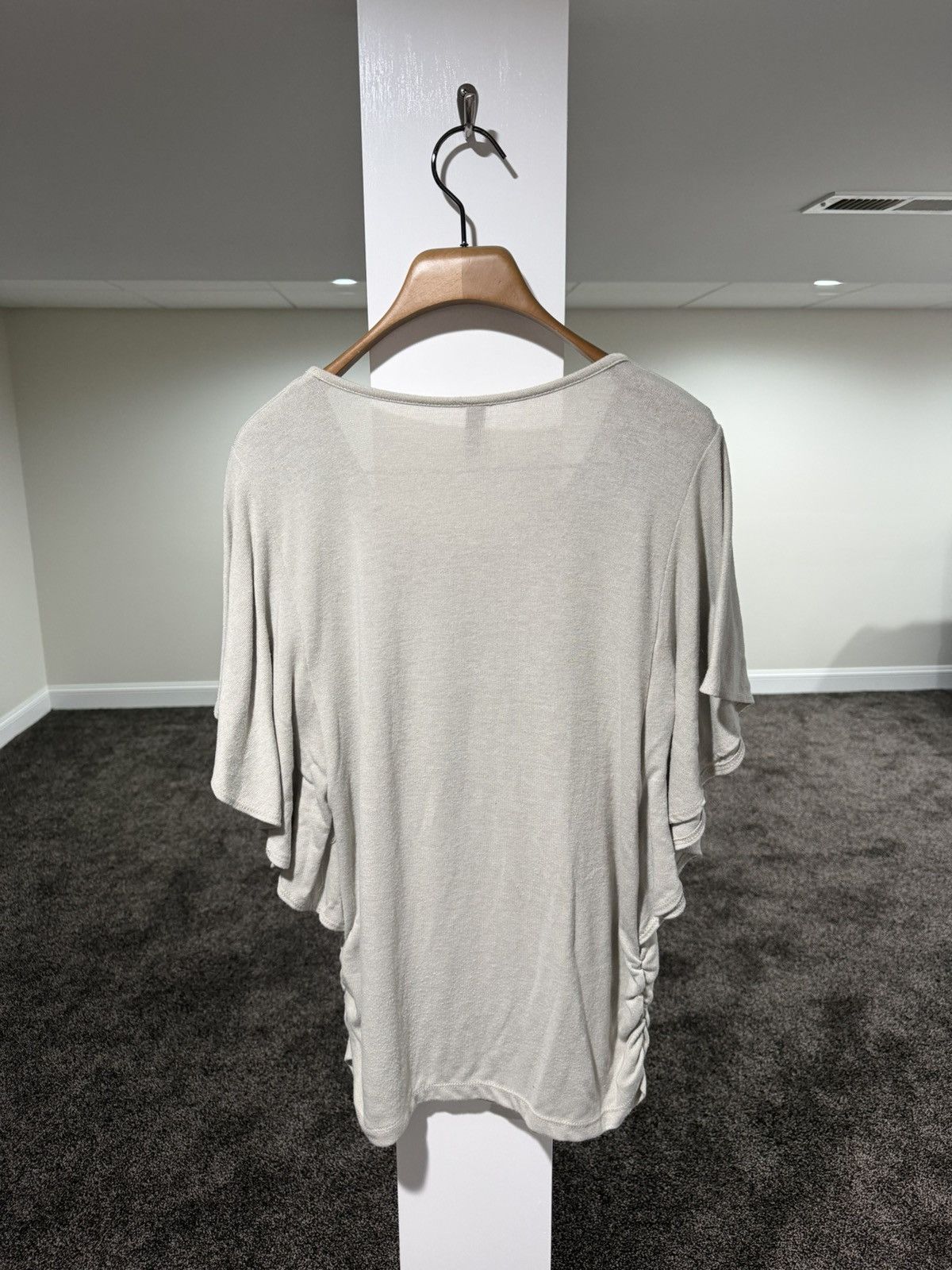 Vintage Vintage Gray Black Flower Flowy T-Shirt Size L / US 10 / IT 46 - 7 Thumbnail