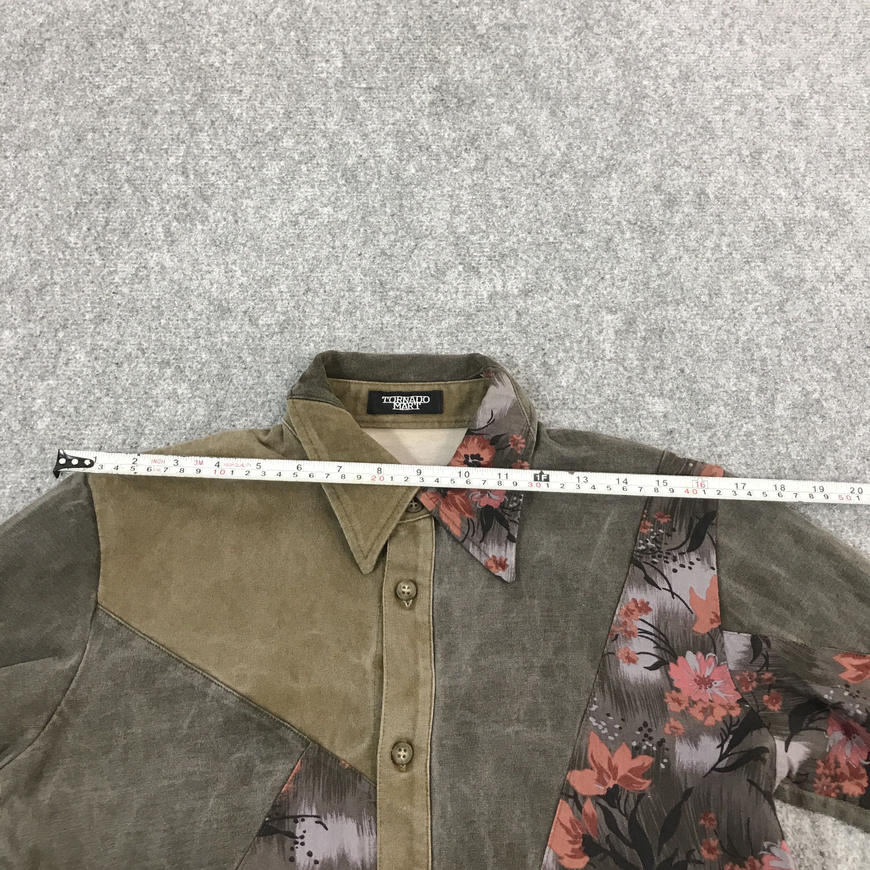 Tornado Mart Tornado mart patchwork Design Button up Shirts Size US M / EU 48-50 / 2 - 8 Thumbnail