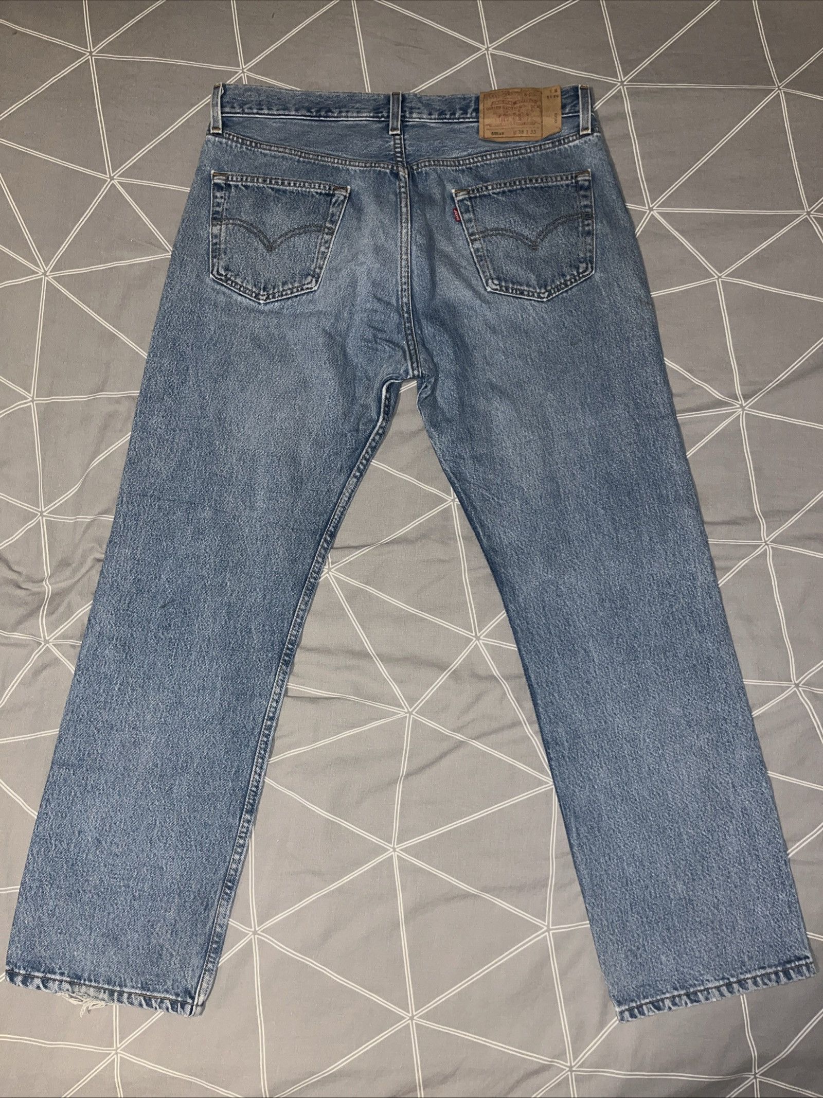 Levi's Levi’s 501XX Jeans Made in USA – Blue Denim – W38 L33 Size US 38 / EU 54 - 2 Thumbnail
