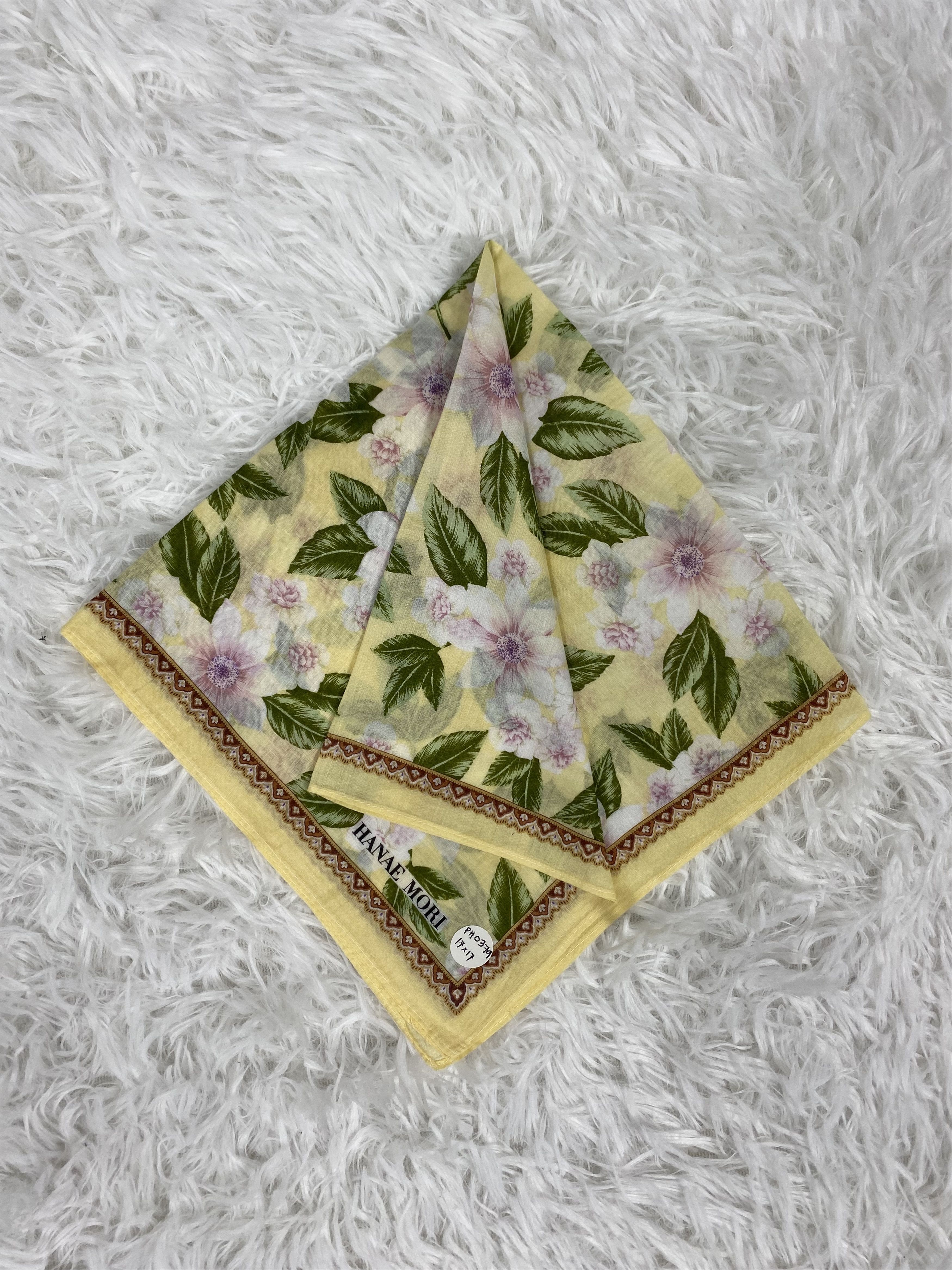 Hanae Mori Vintage Hanae Mori Handkerchief Neckerchief PH0379 Size ONE SIZE - 1 Thumbnail