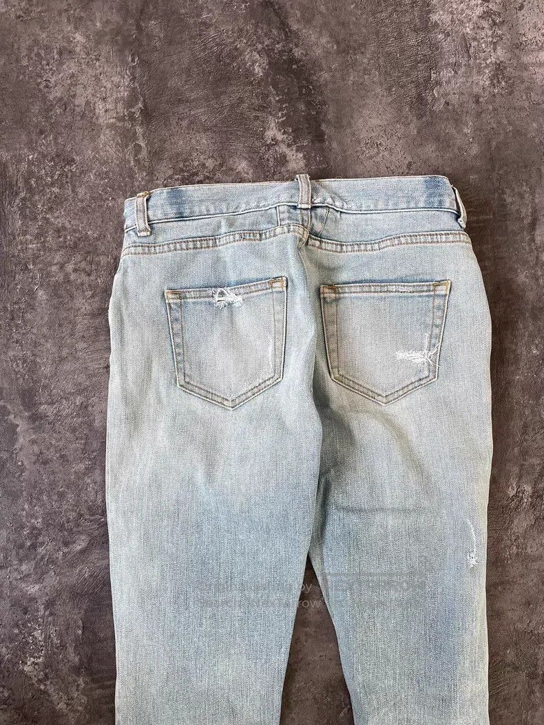 Saint Laurent Paris Saint Laurent Paris Light blue water-washed destroyed Size US 28 / EU 44 - 8 Thumbnail