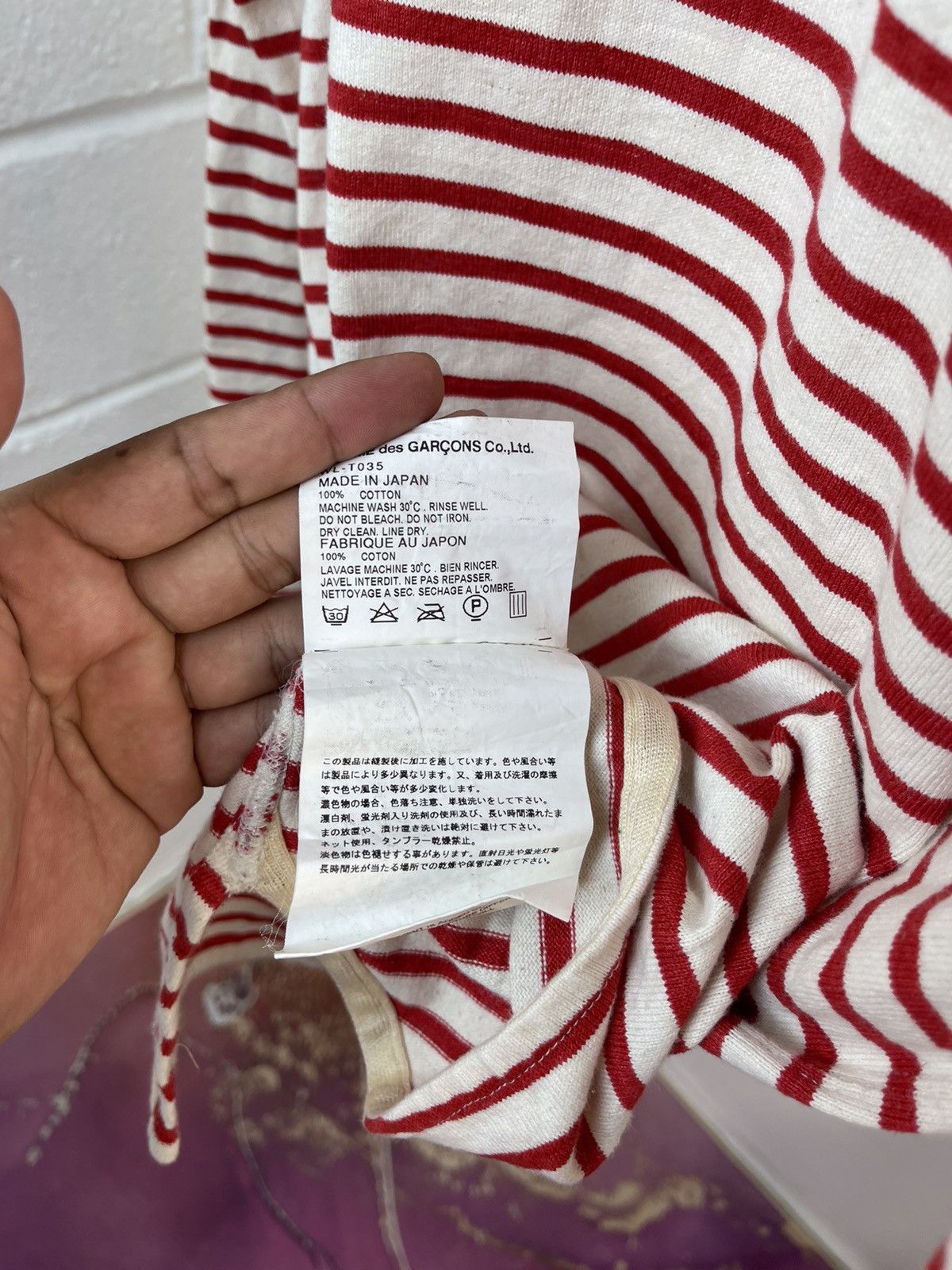 AD2013 Junya Watanabe Man Stripe Long Sleeve