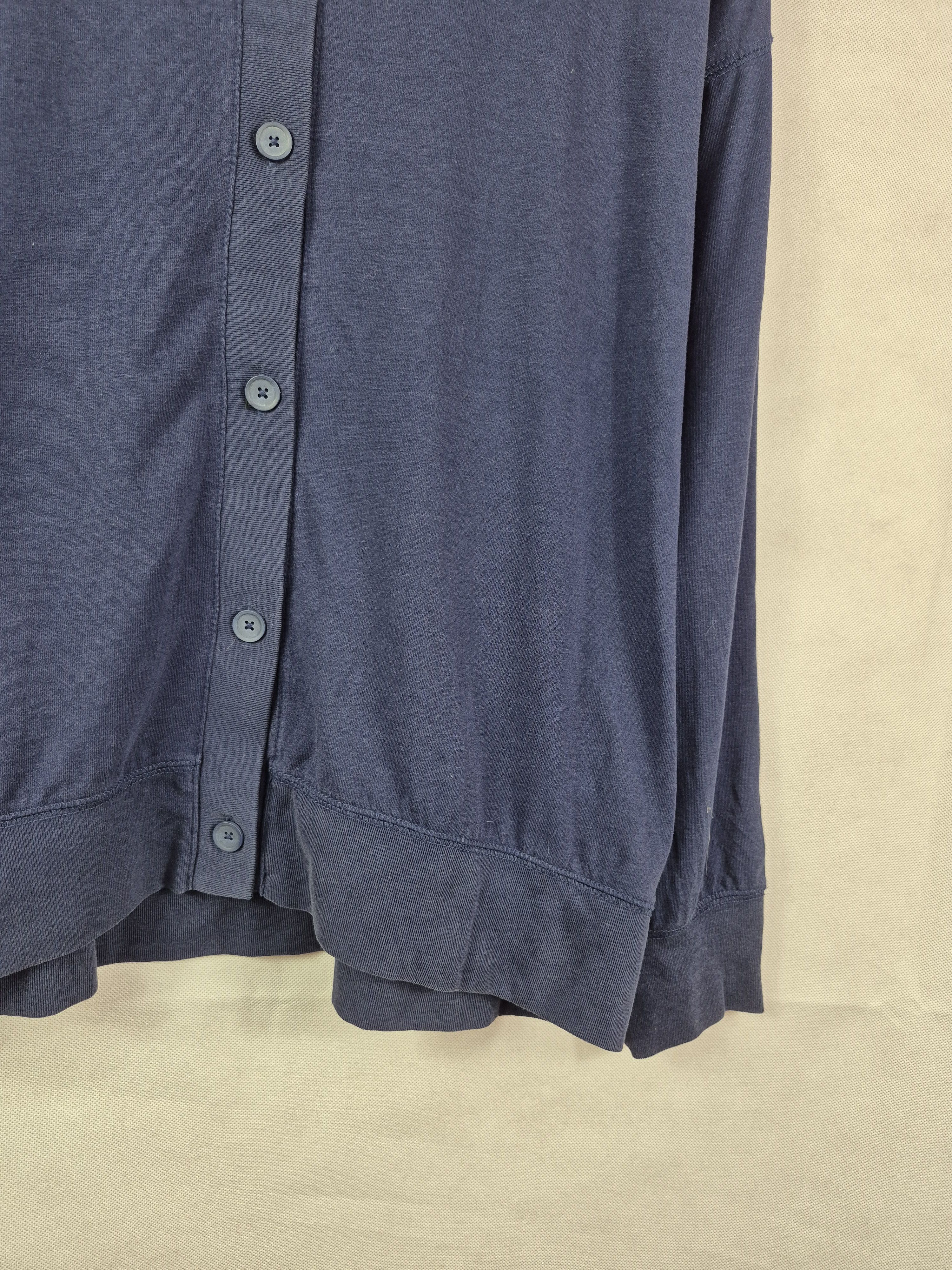 Japanese Brand 🔥 Uniqlo Navy Light Button Jacket Cardigan Size US XXL / EU 58 / 5 - 3 Thumbnail