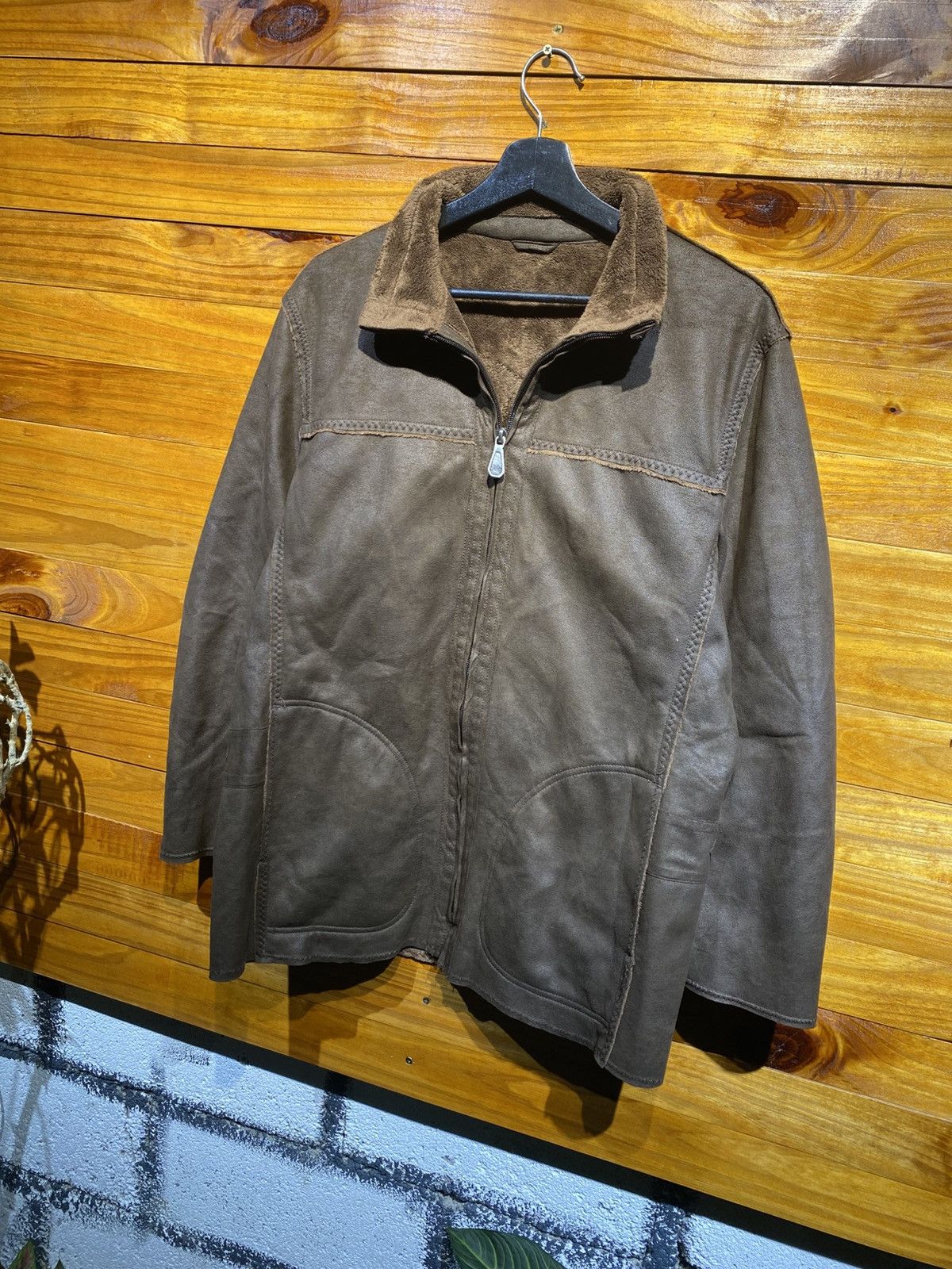 Playboy Vintage Playboy Collection Brown Faux Suede Jacket Size US M / EU 48-50 / 2 - 4 Thumbnail