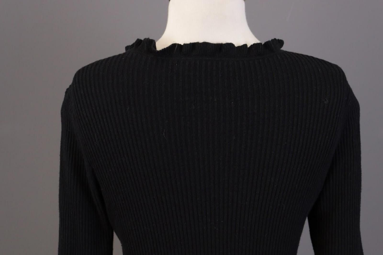 Lauren Ralph Lauren Lauren Ralph Lauren Black Ribbed Knit Sweater Size L Size L / US 10 / IT 46 - 8 Thumbnail