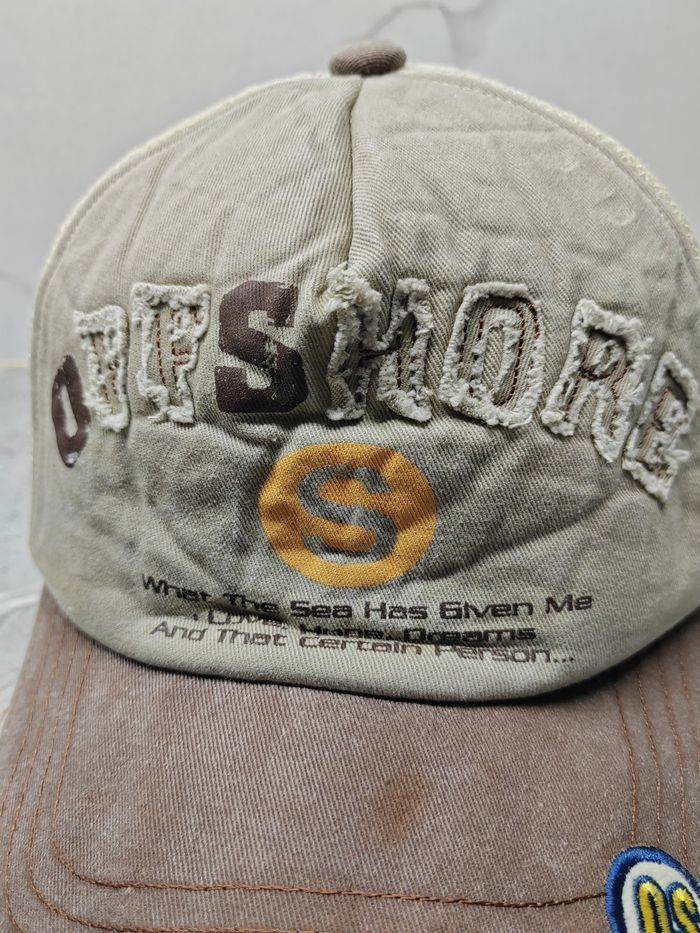 Japanese Brand Vintage Offshore Distressed Style Cap Hat Size ONE SIZE - 3 Thumbnail