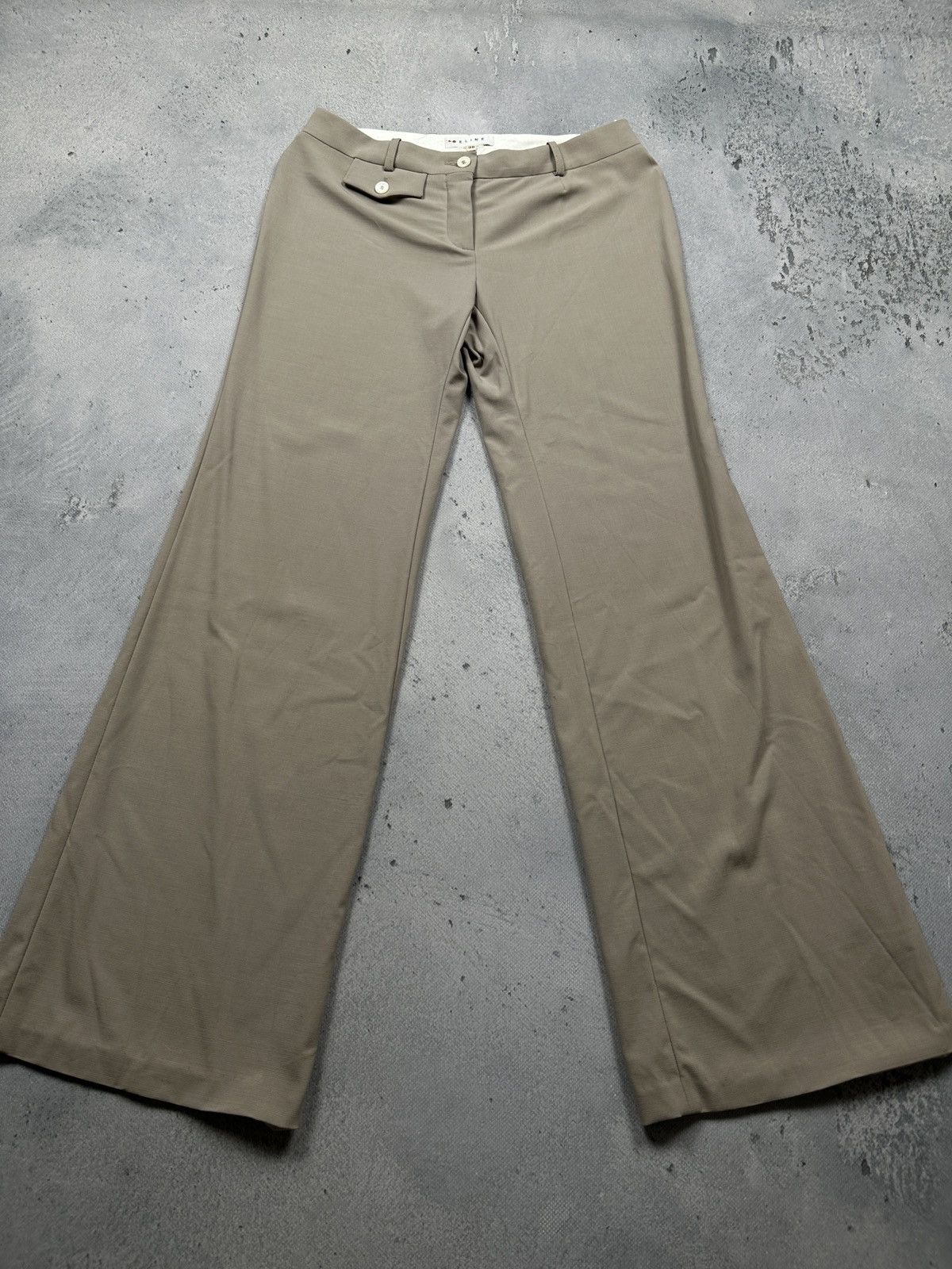 Celine Céline Vintage Phoebe Philo High Waist Wool Pants Trousers Size 27" / US 4 / IT 40 - 7 Thumbnail