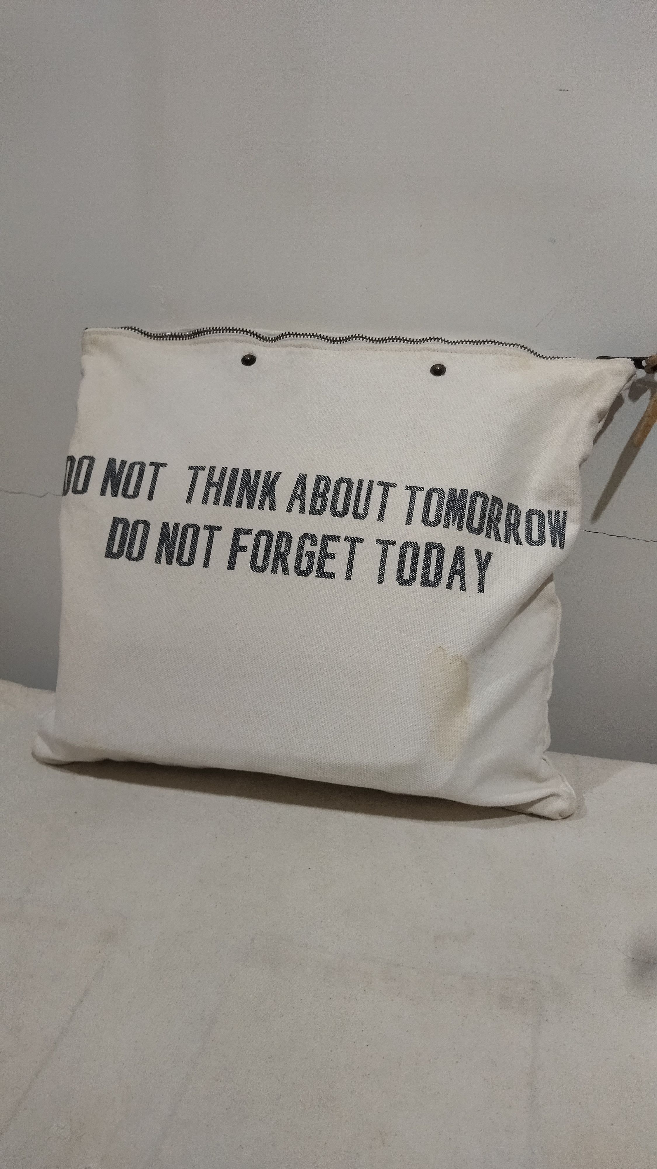 Japanese Brand × Vintage Vintage style bag hard canvas Size ONE SIZE - 5 Thumbnail